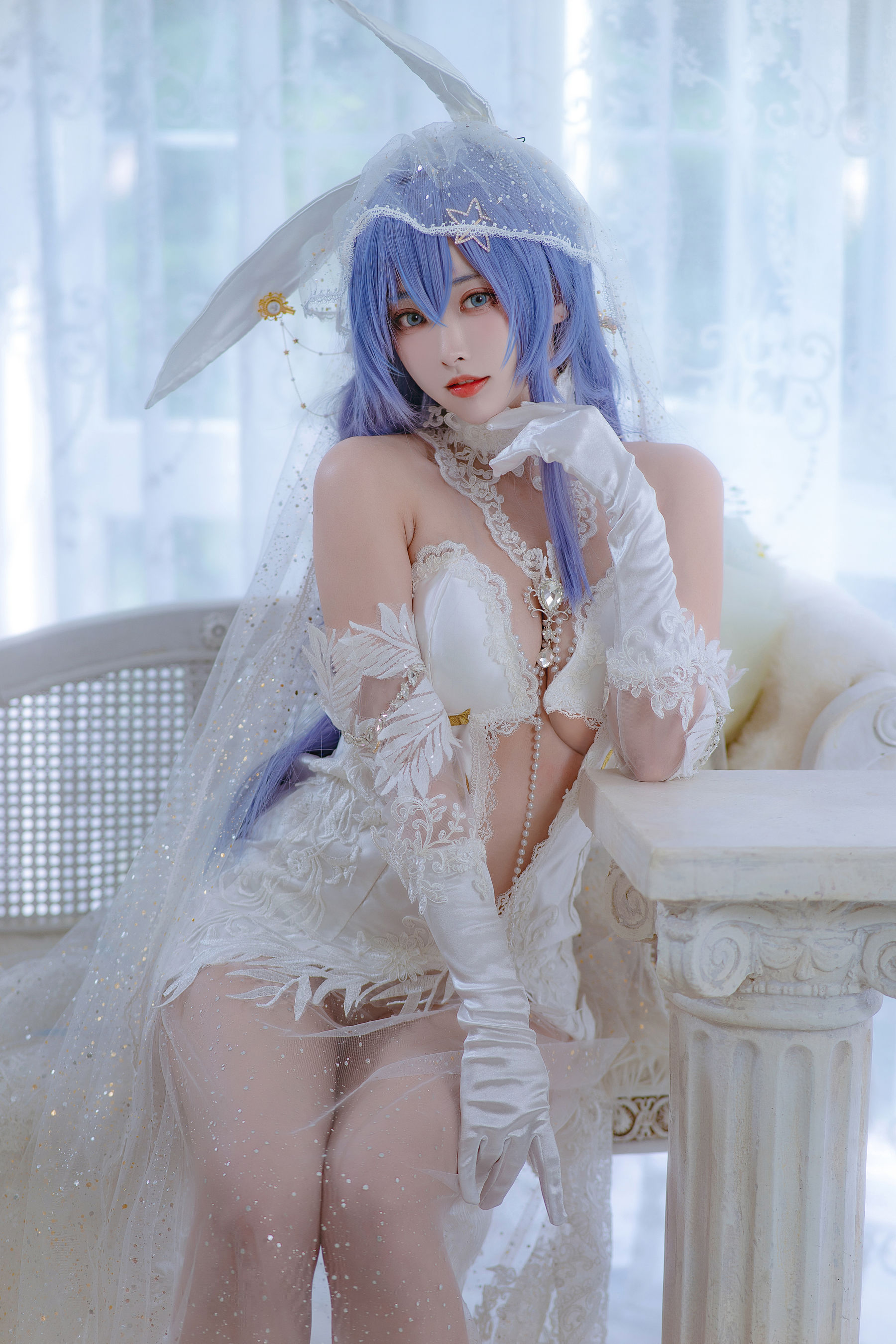 [福利COS] 宫本桜 - 花园花嫁