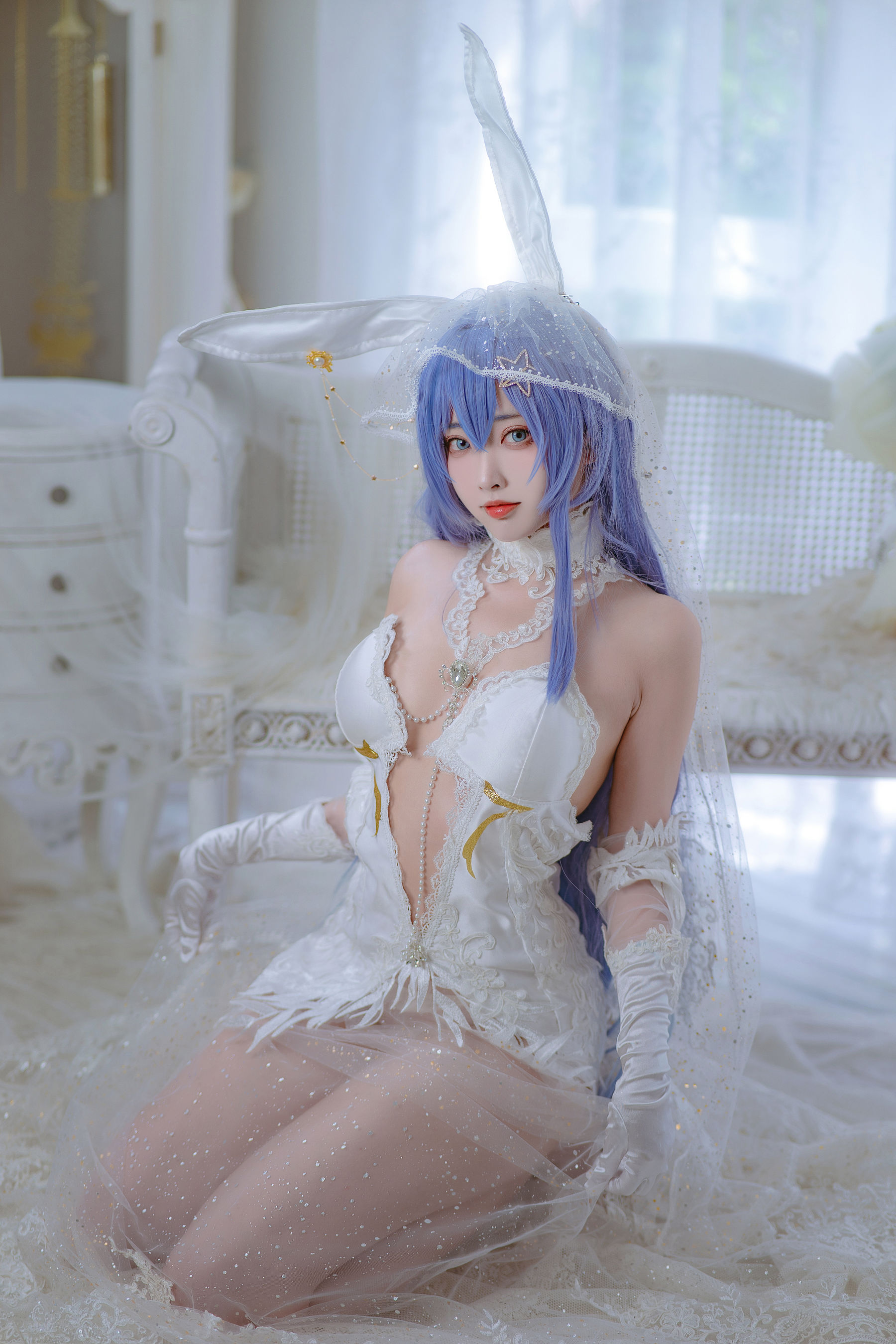 [福利COS] 宫本桜 - 花园花嫁