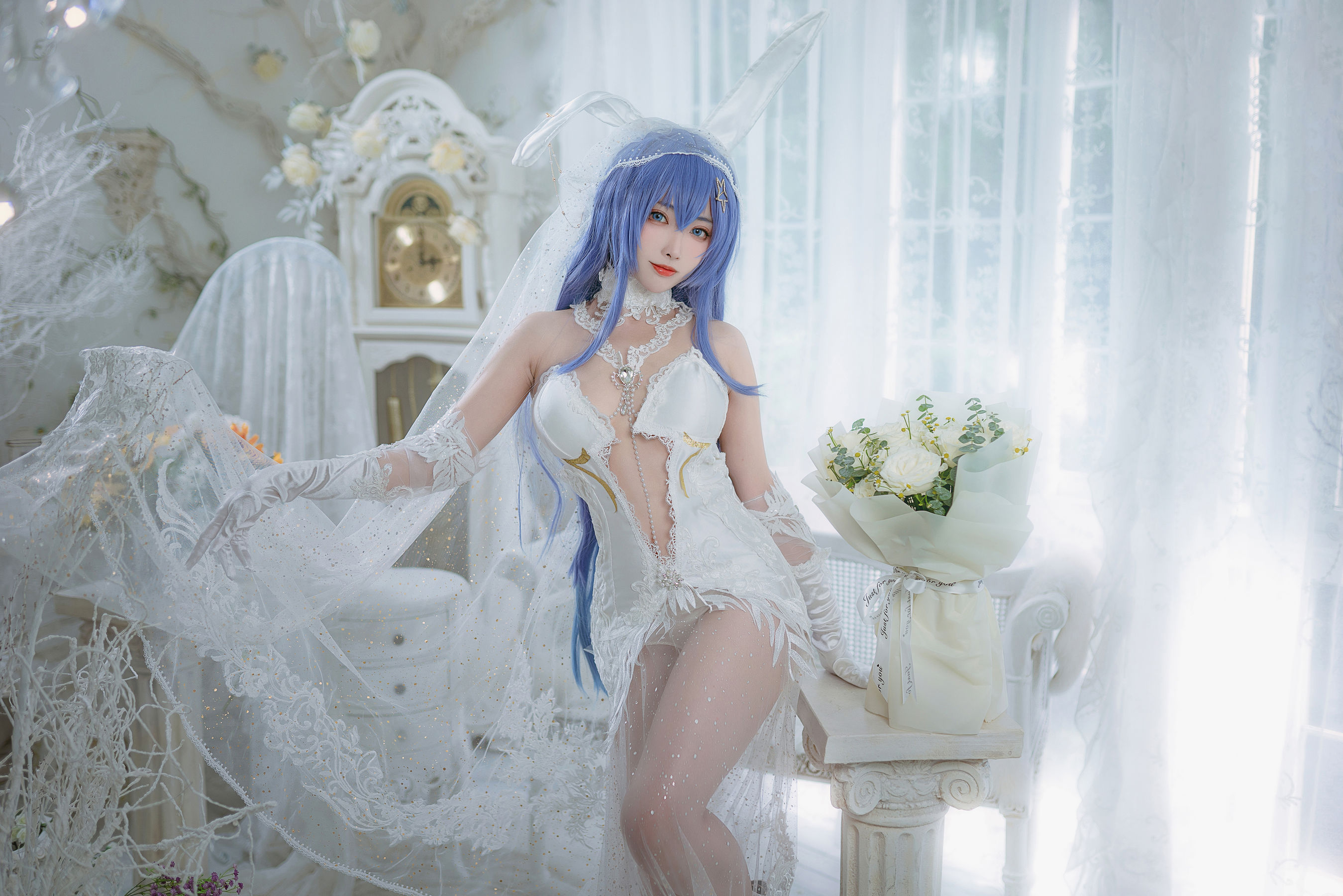 [福利COS] 宫本桜 - 花园花嫁