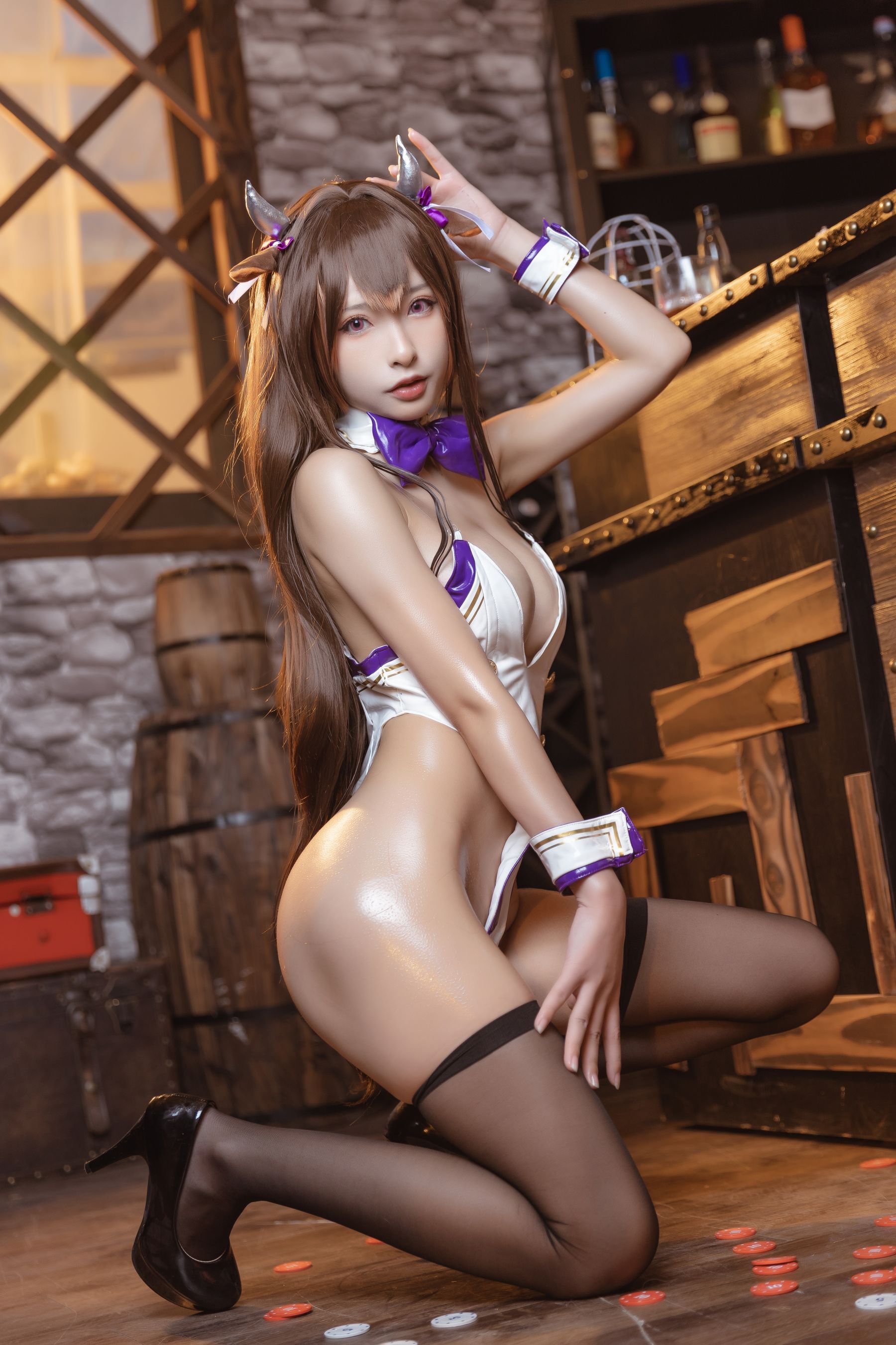 [福利COS] 尤物清水由乃 - 樫野兔女郎