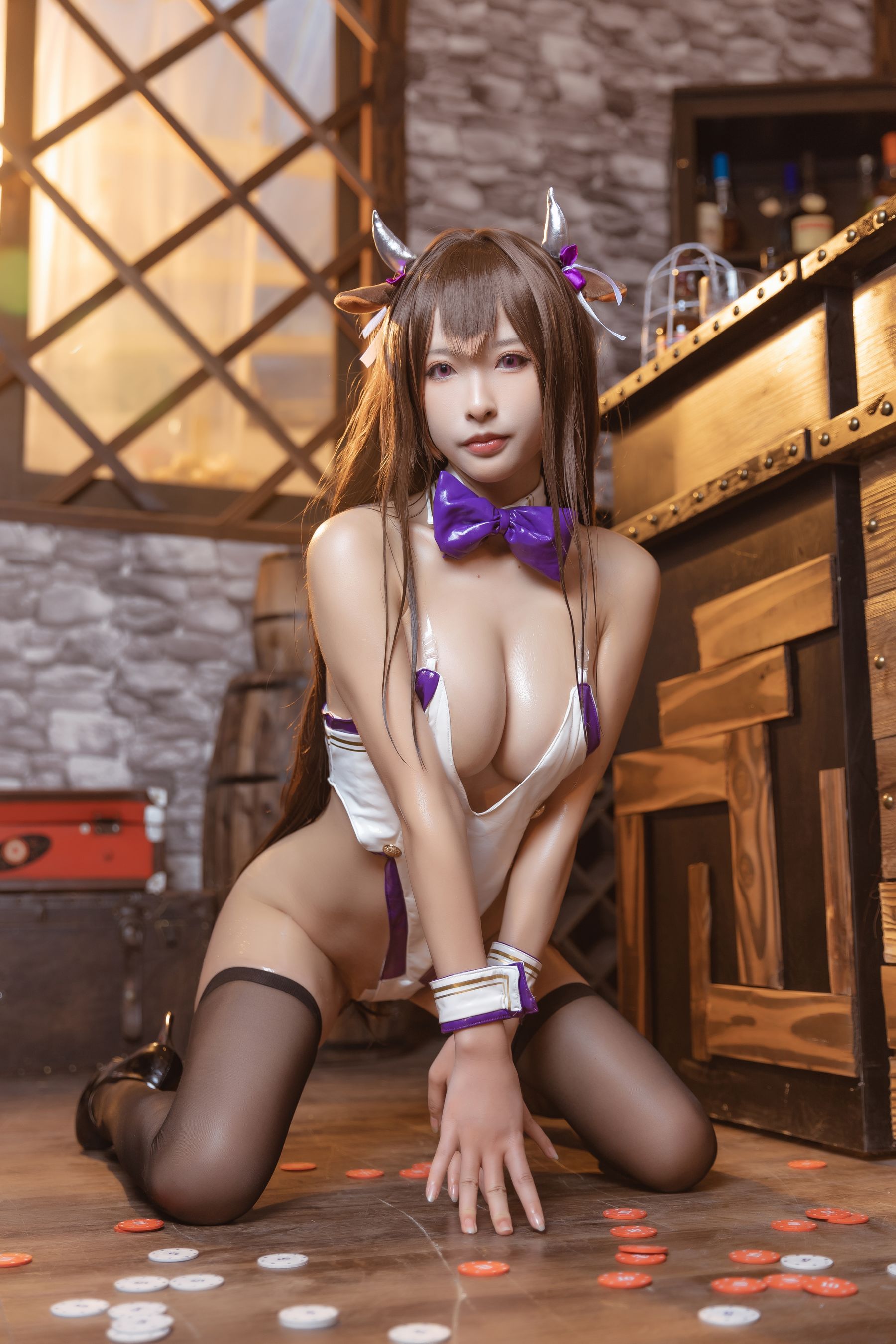 [福利COS] 尤物清水由乃 - 樫野兔女郎