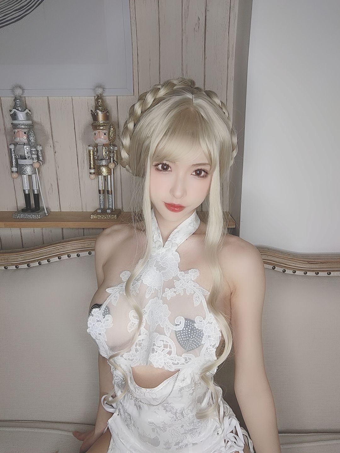 [福利COS] 尤物清水由乃 - 金发旗袍