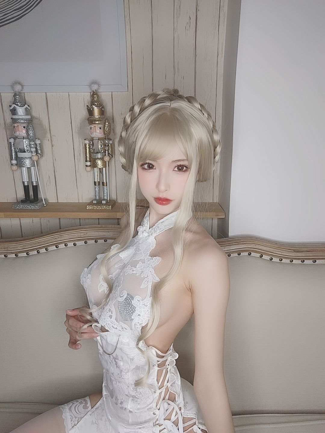 [福利COS] 尤物清水由乃 - 金发旗袍