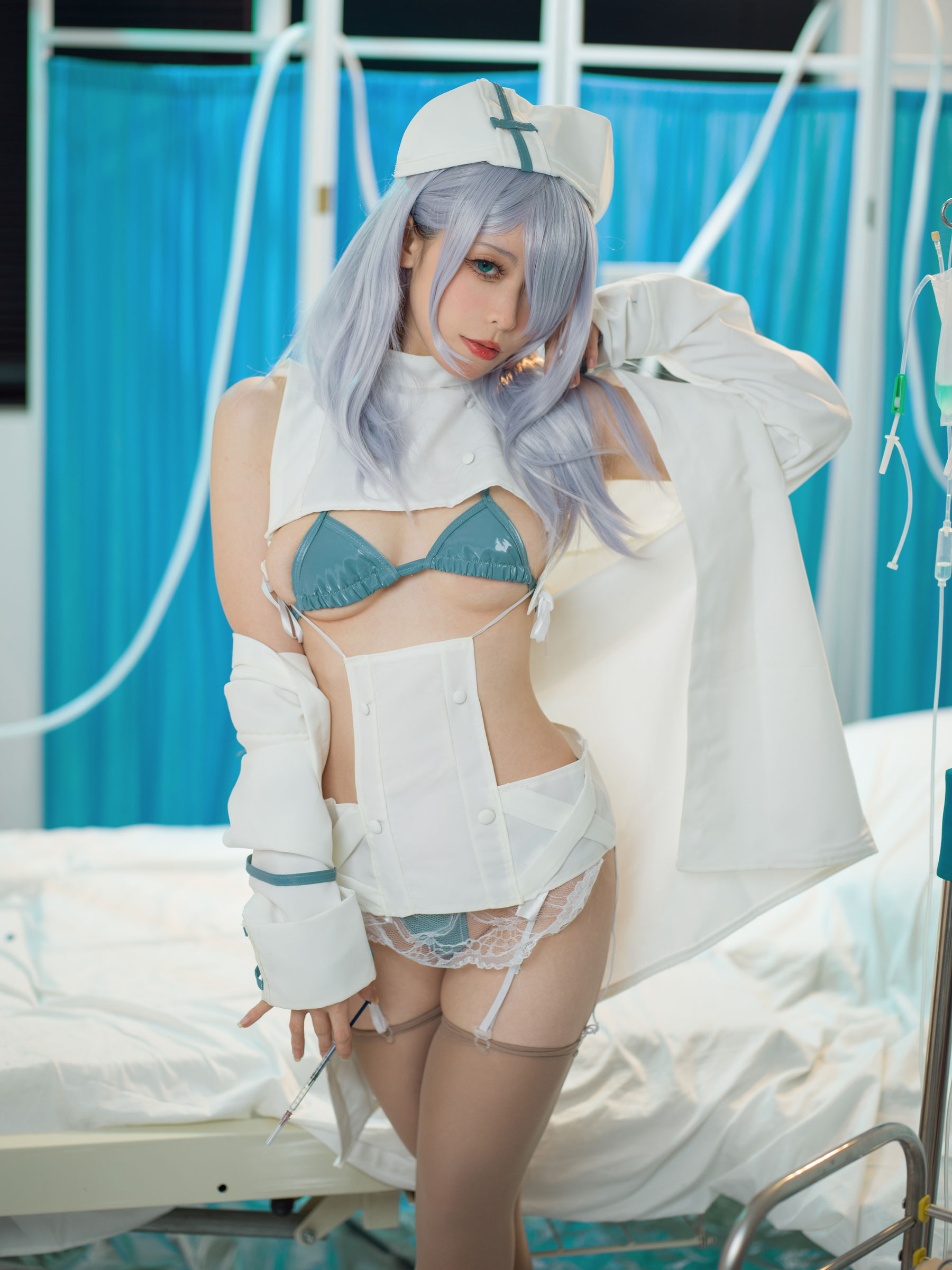 [福利COS] 樱岛嗷一 - 魔太郎蓝白医生