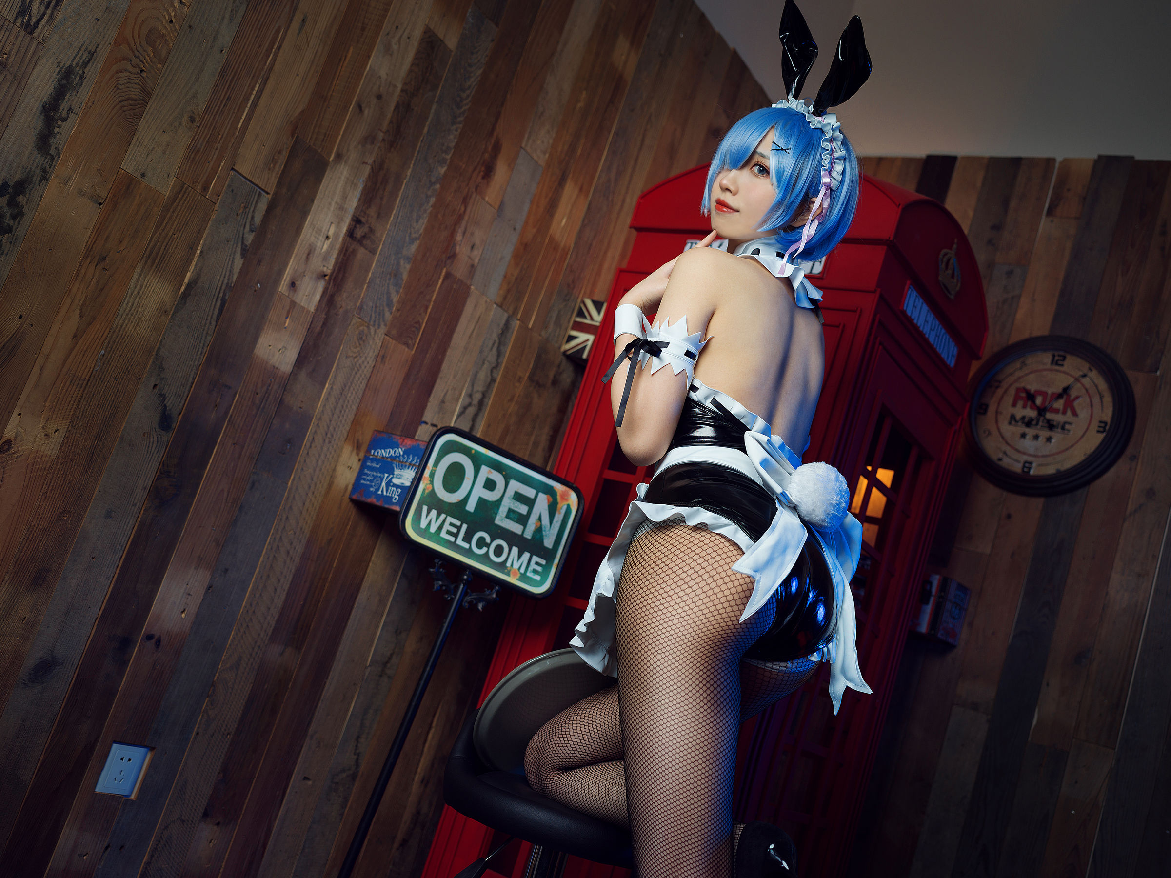 [福利COS] 次元少女念雪ww - 蕾姆兔女郎