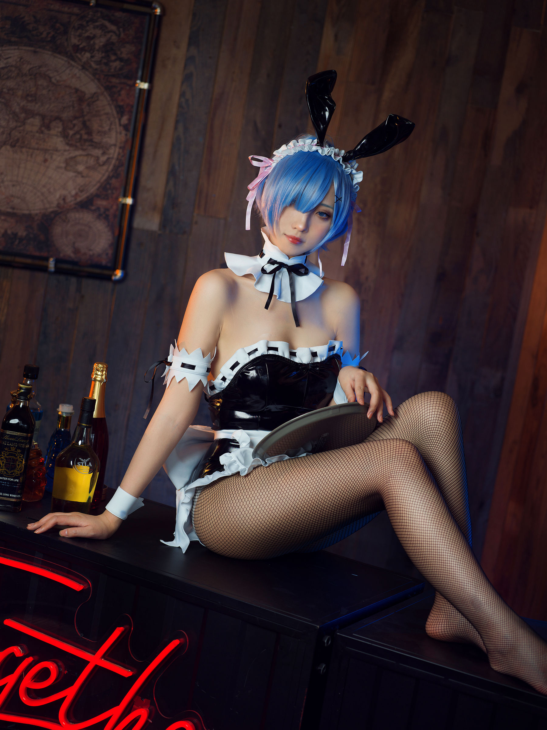 [福利COS] 次元少女念雪ww - 蕾姆兔女郎