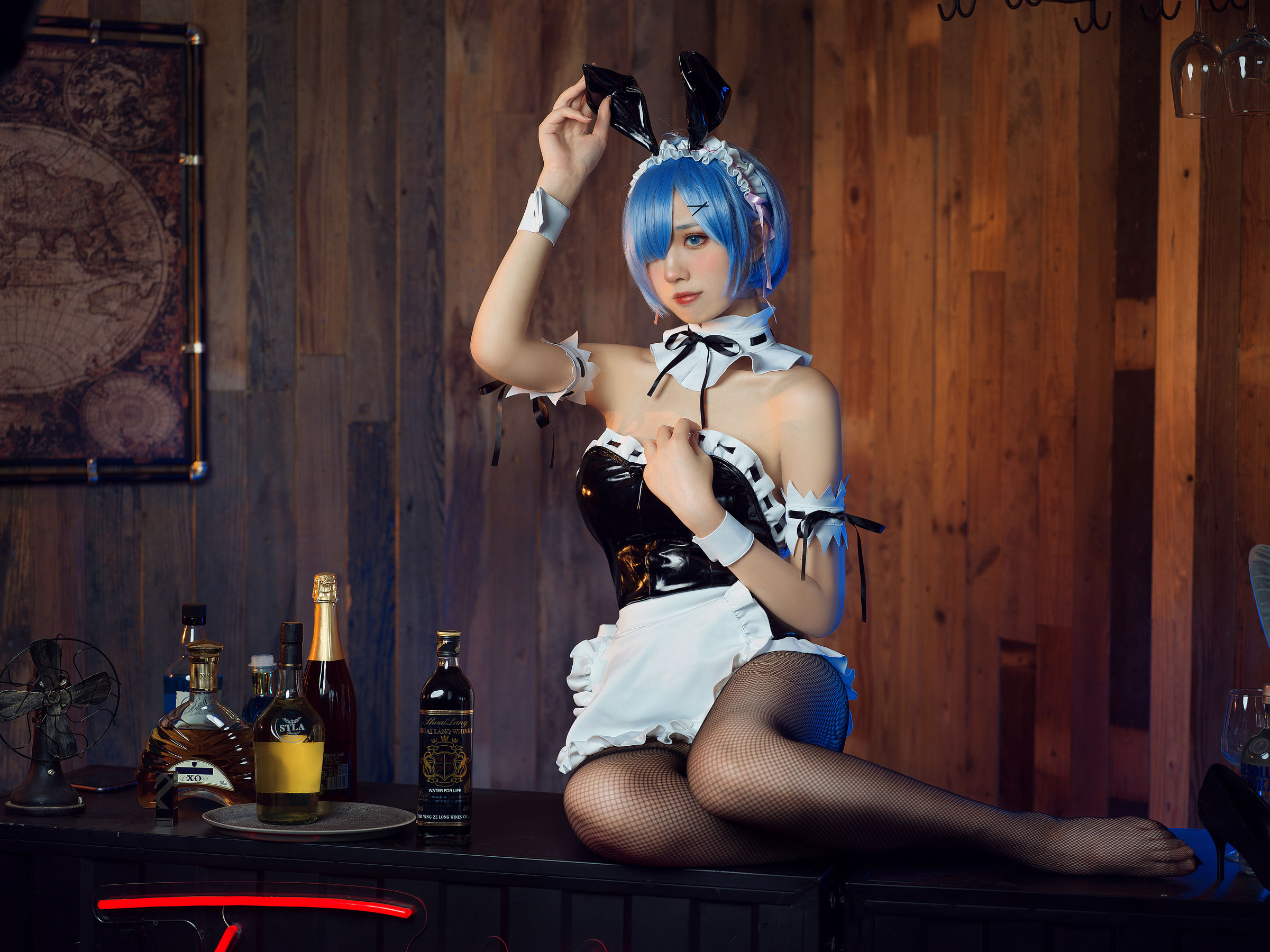 [福利COS] 次元少女念雪ww - 蕾姆兔女郎