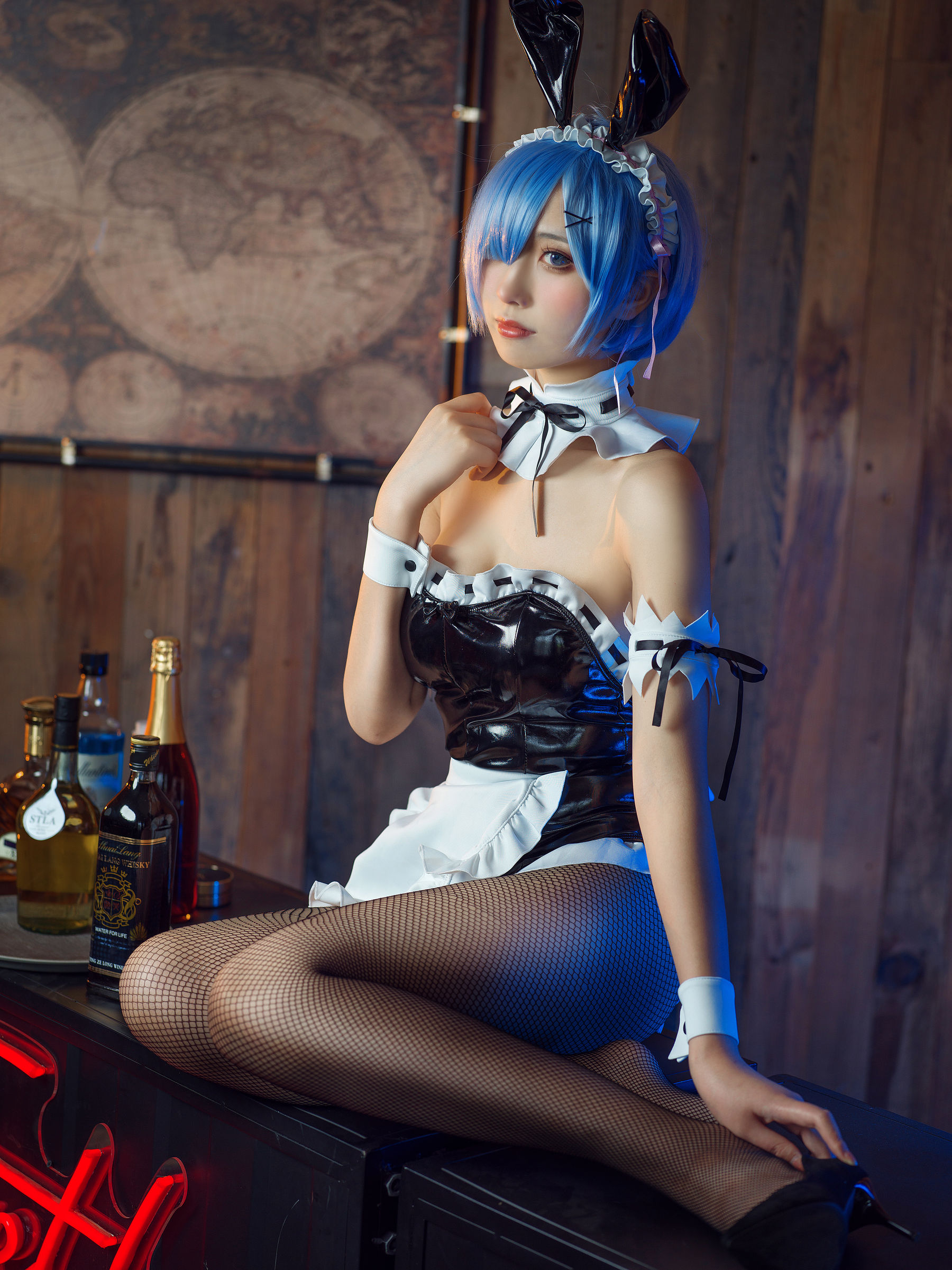[福利COS] 次元少女念雪ww - 蕾姆兔女郎