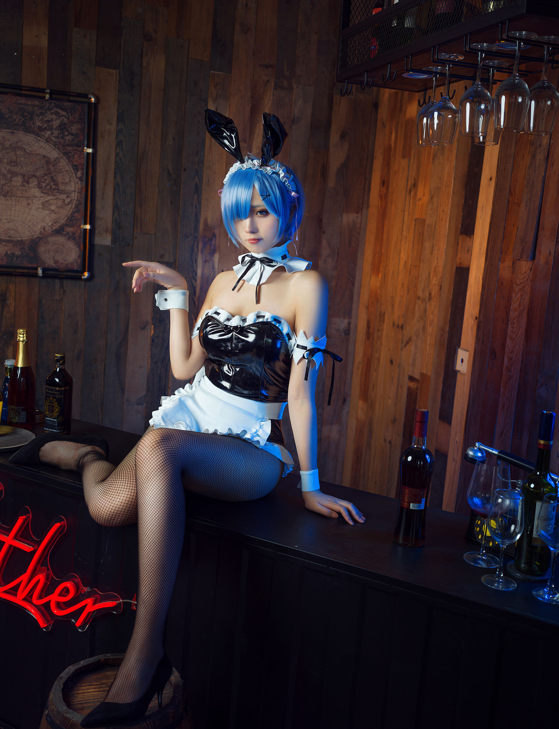 [福利COS] 次元少女念雪ww - 蕾姆兔女郎