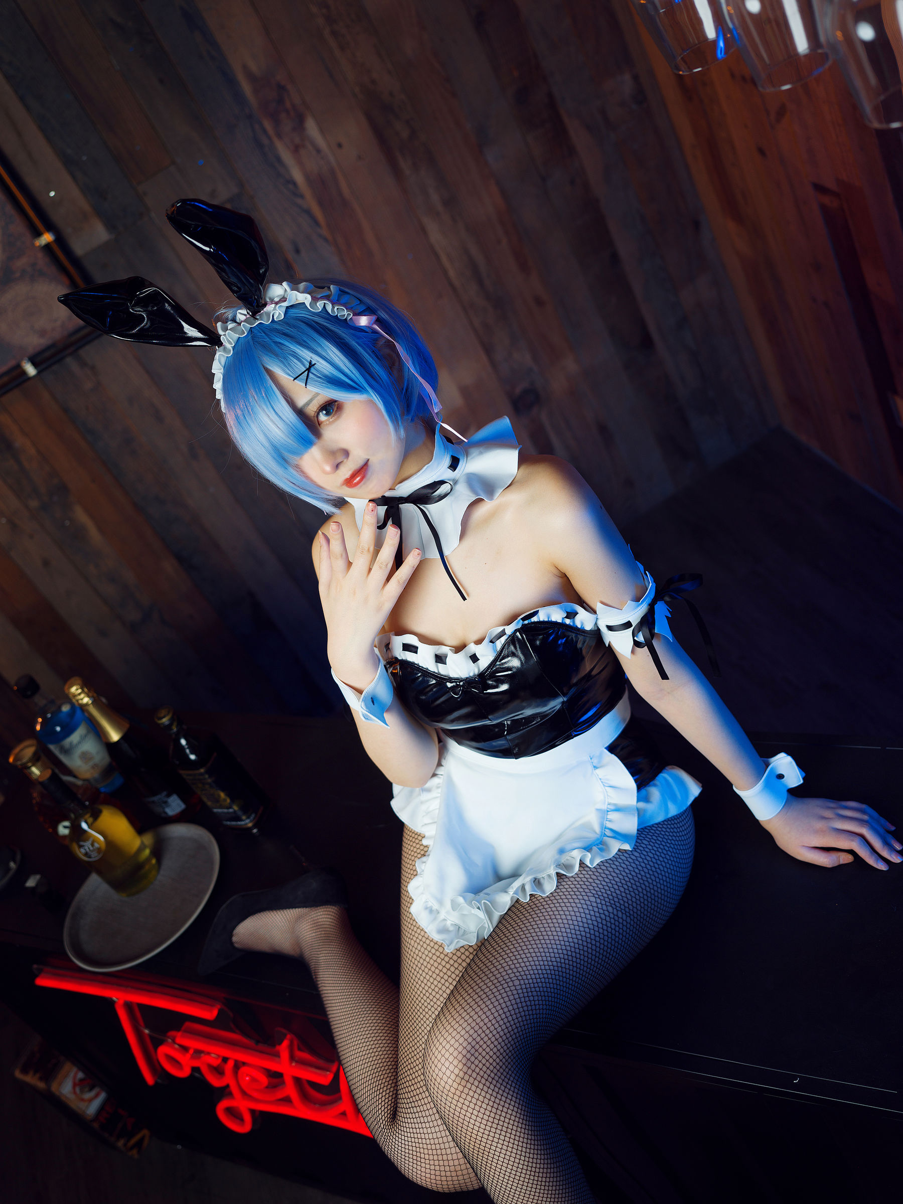 [福利COS] 次元少女念雪ww - 蕾姆兔女郎