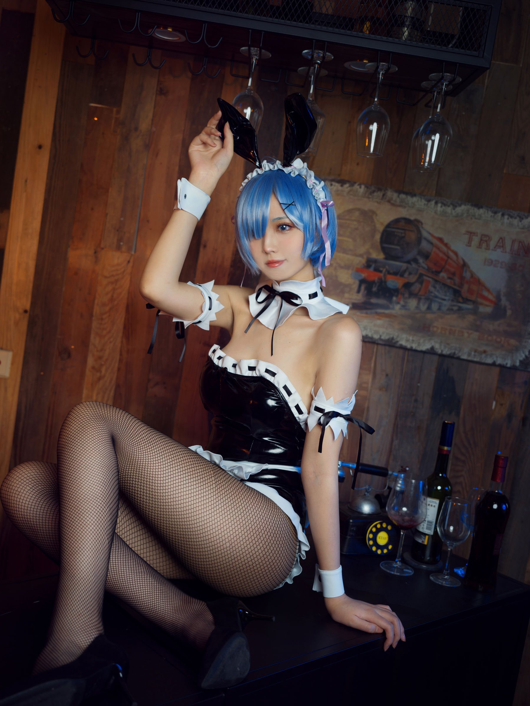 [福利COS] 次元少女念雪ww - 蕾姆兔女郎