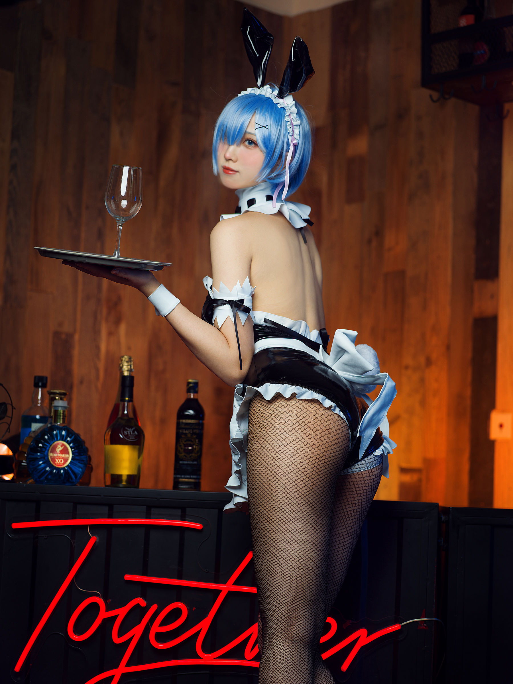 [福利COS] 次元少女念雪ww - 蕾姆兔女郎