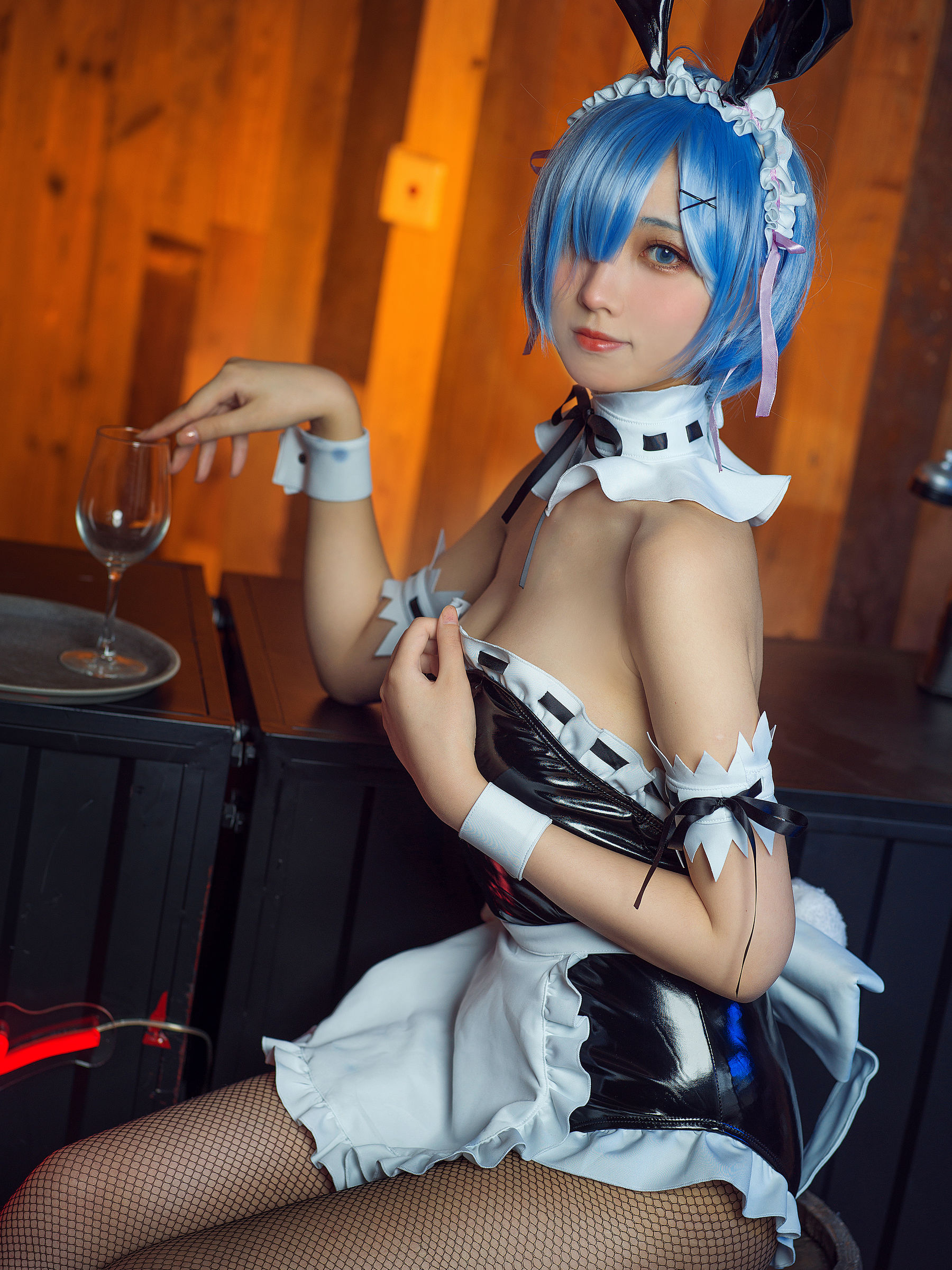 [福利COS] 次元少女念雪ww - 蕾姆兔女郎