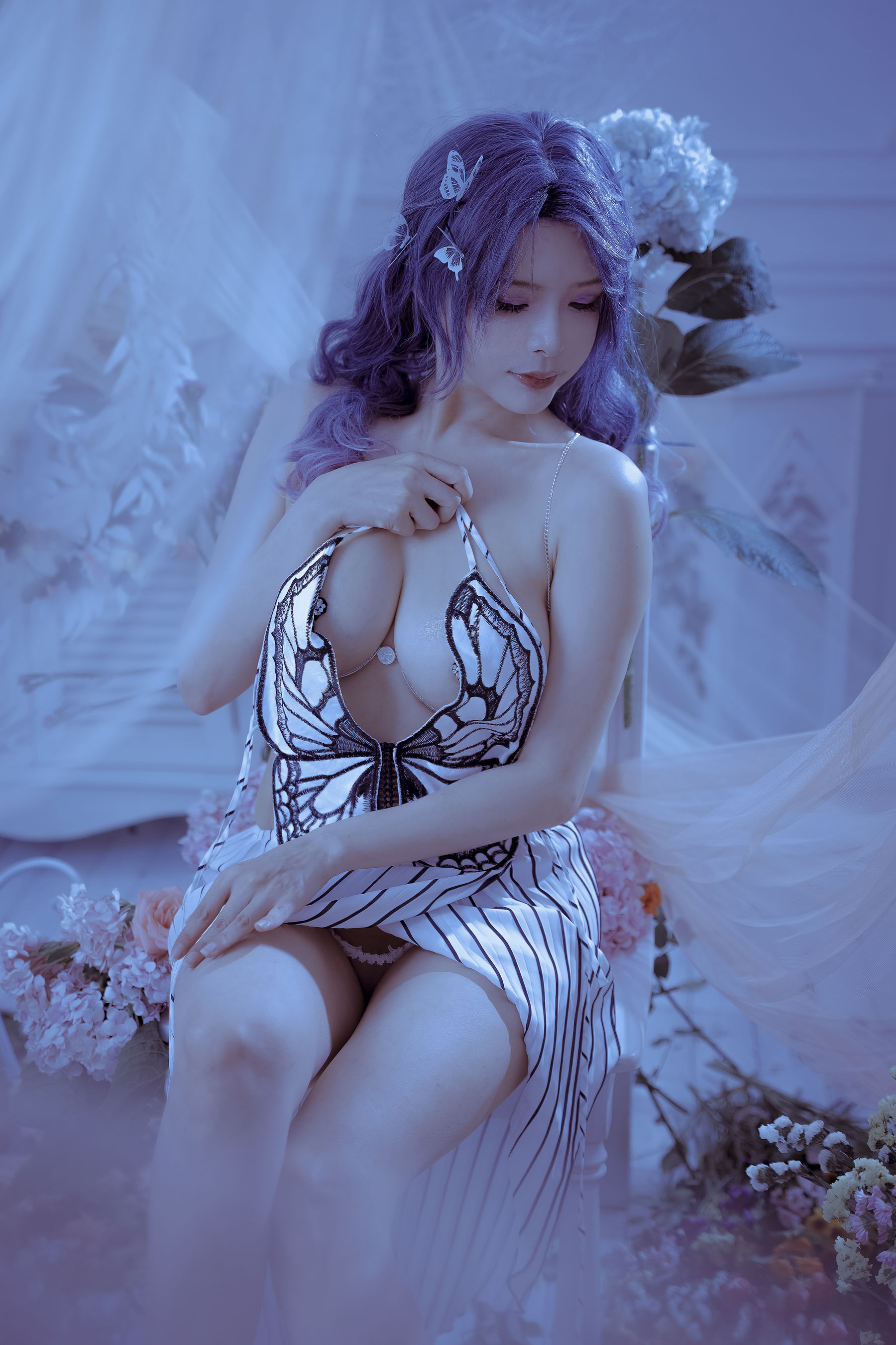[福利COS] 秋和柯基(夏小秋秋秋) - 蝴蝶夫人