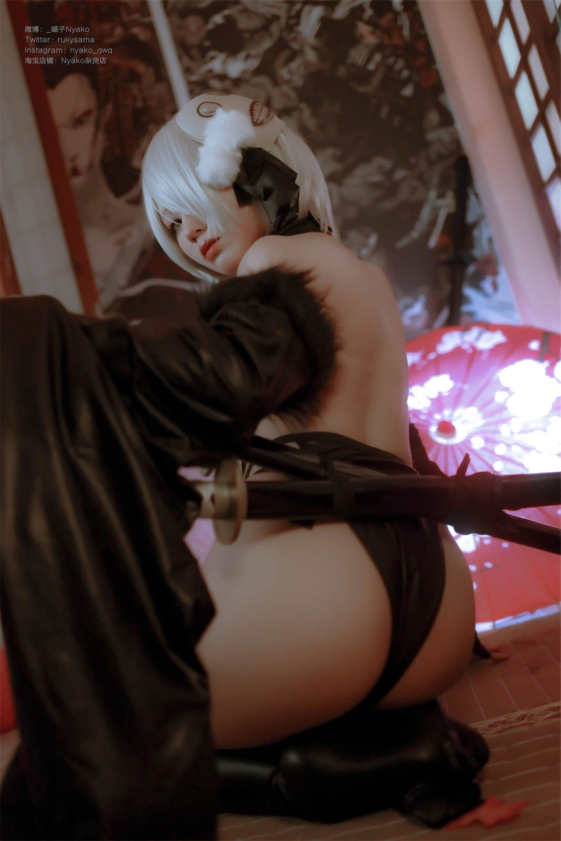 [福利COS] 萌妹子Nyako喵子 - 2B同人旗袍