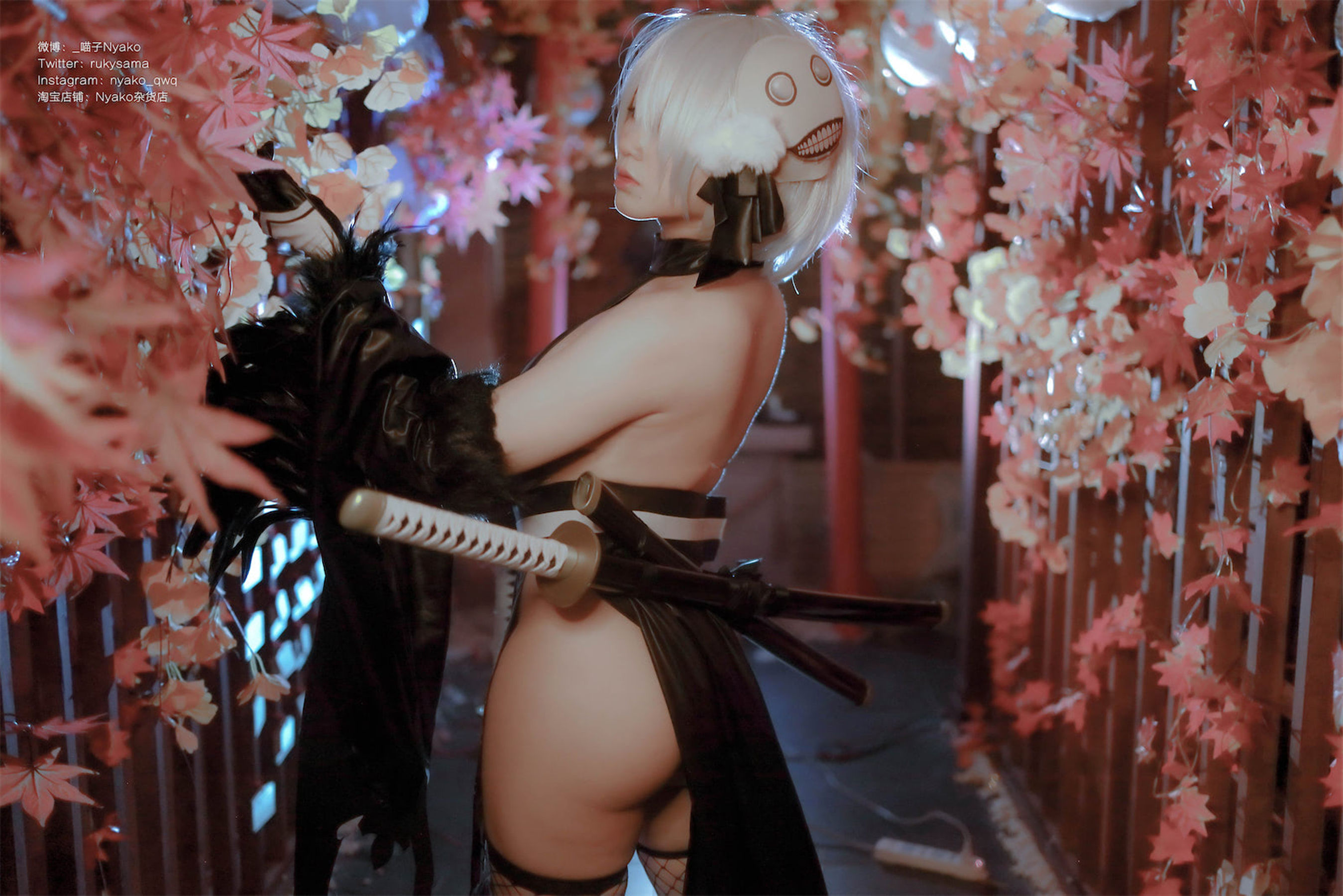 [福利COS] 萌妹子Nyako喵子 - 2B同人旗袍