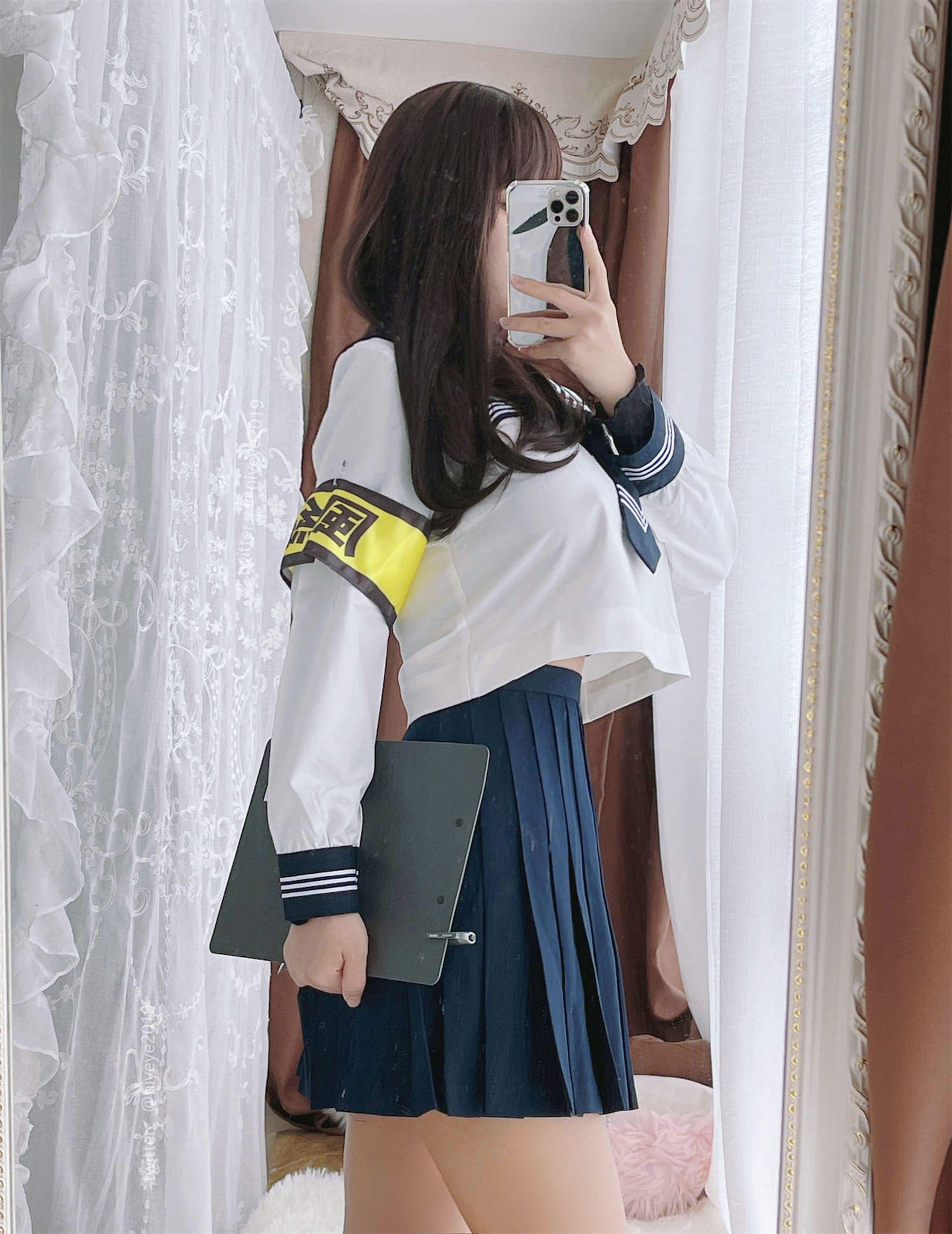 [福利COS] 萌系小姐姐-白烨-&耶米西奶露 - 风纪委员
