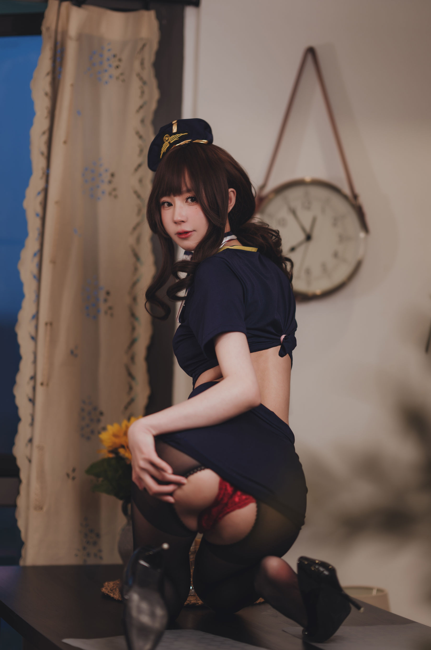 [福利COS] 西园寺南歌写真 - 空姐
