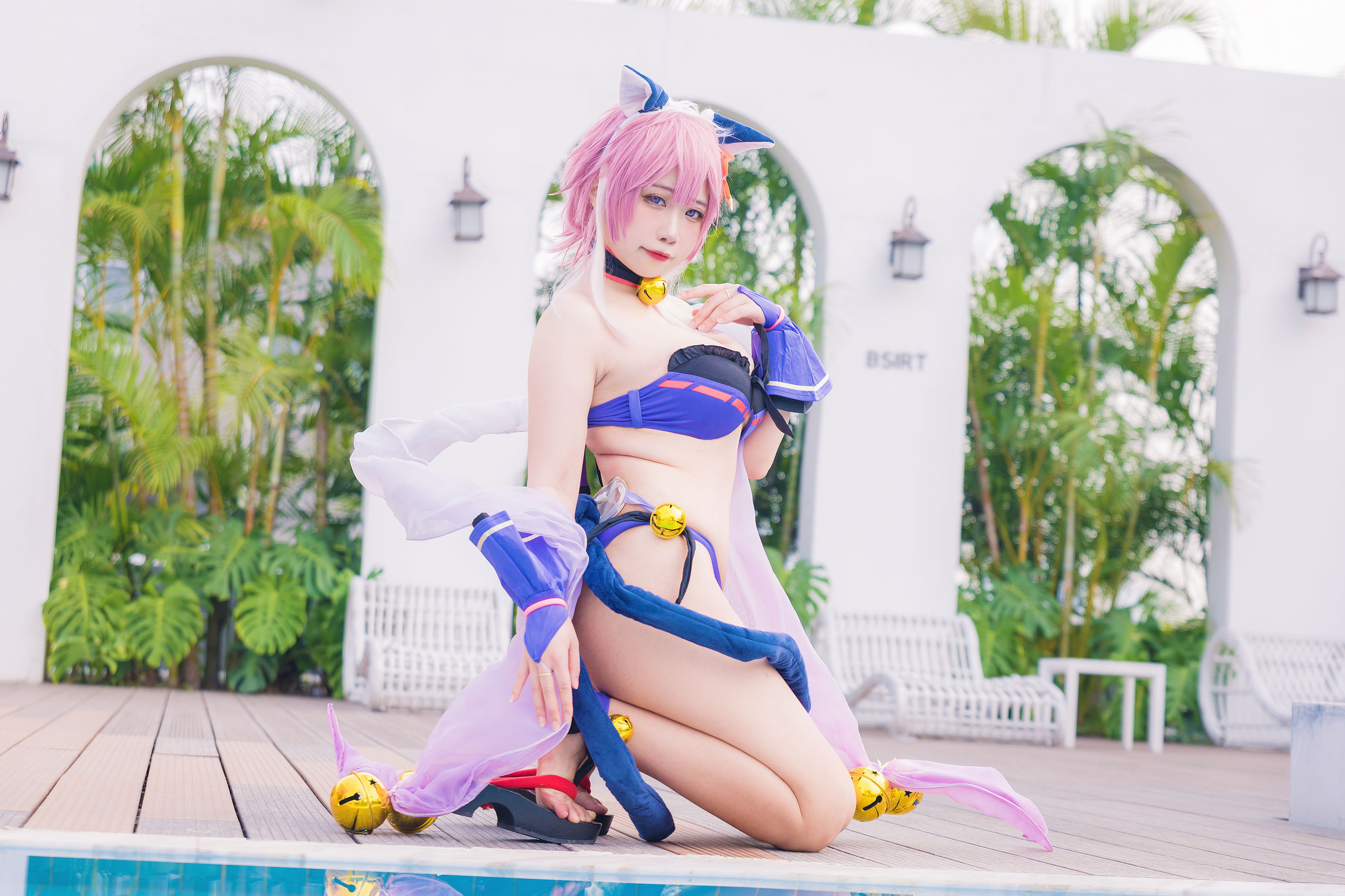 [福利COS] 贞子蜜桃 - 九月舰长 宮坂珠希泳装