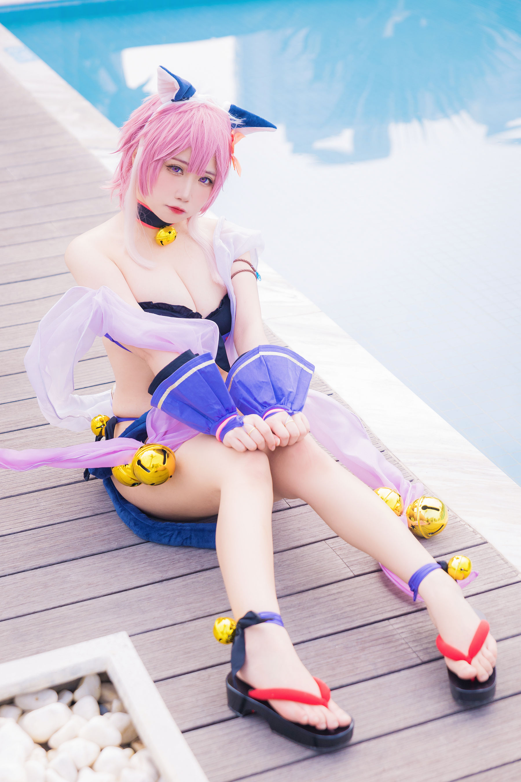 [福利COS] 贞子蜜桃 - 九月舰长 宮坂珠希泳装