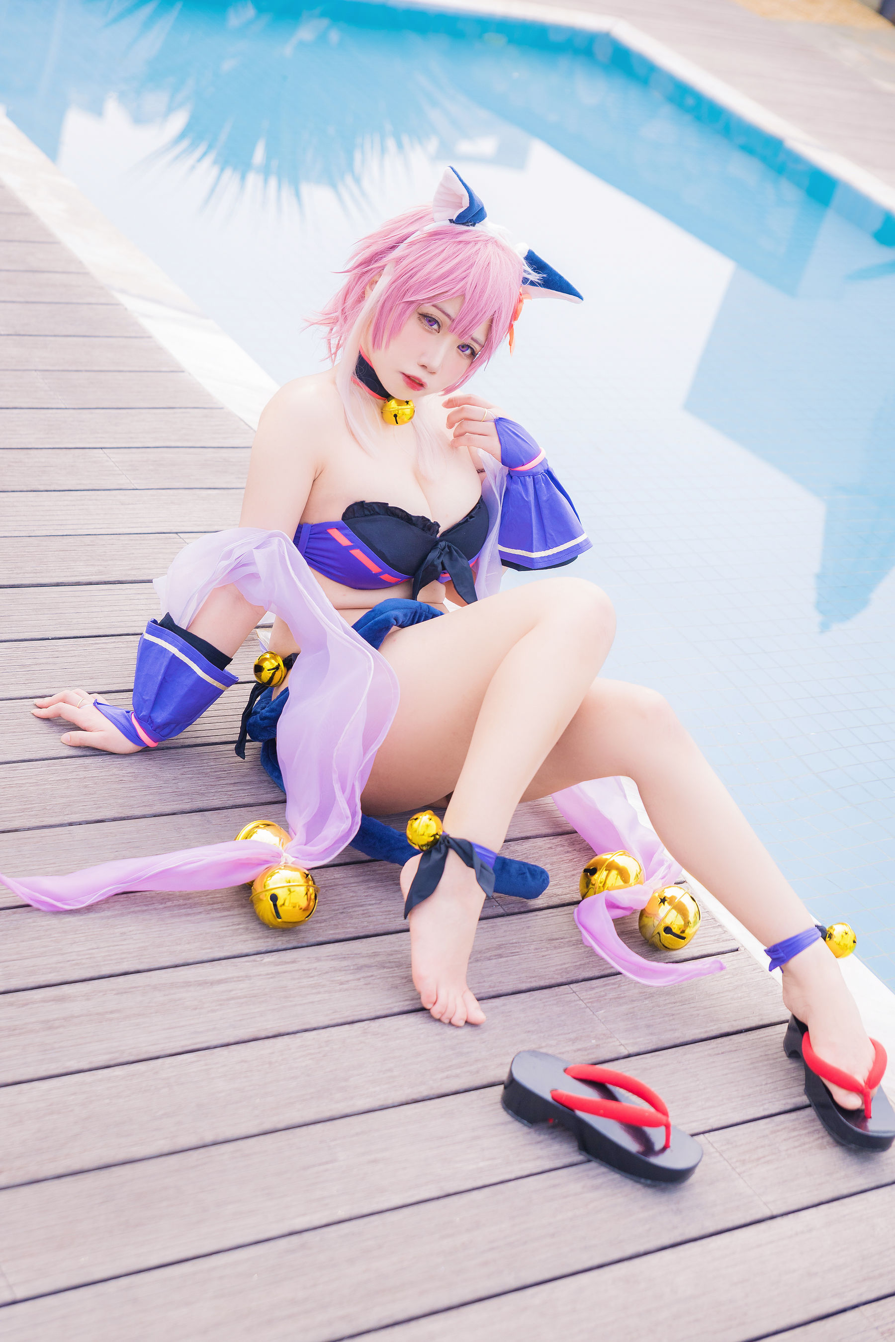 [福利COS] 贞子蜜桃 - 九月舰长 宮坂珠希泳装