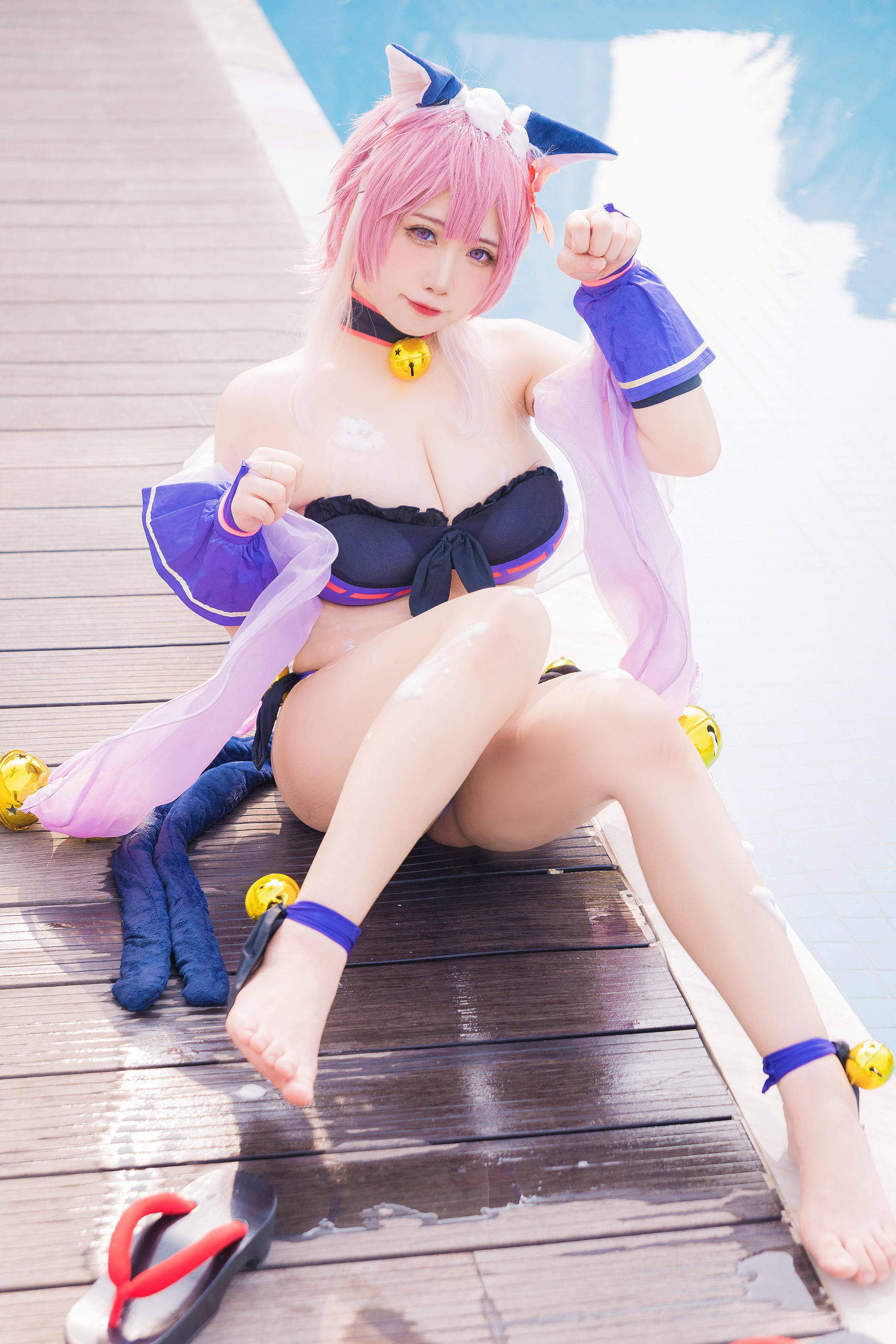 [福利COS] 贞子蜜桃 - 九月舰长 宮坂珠希泳装