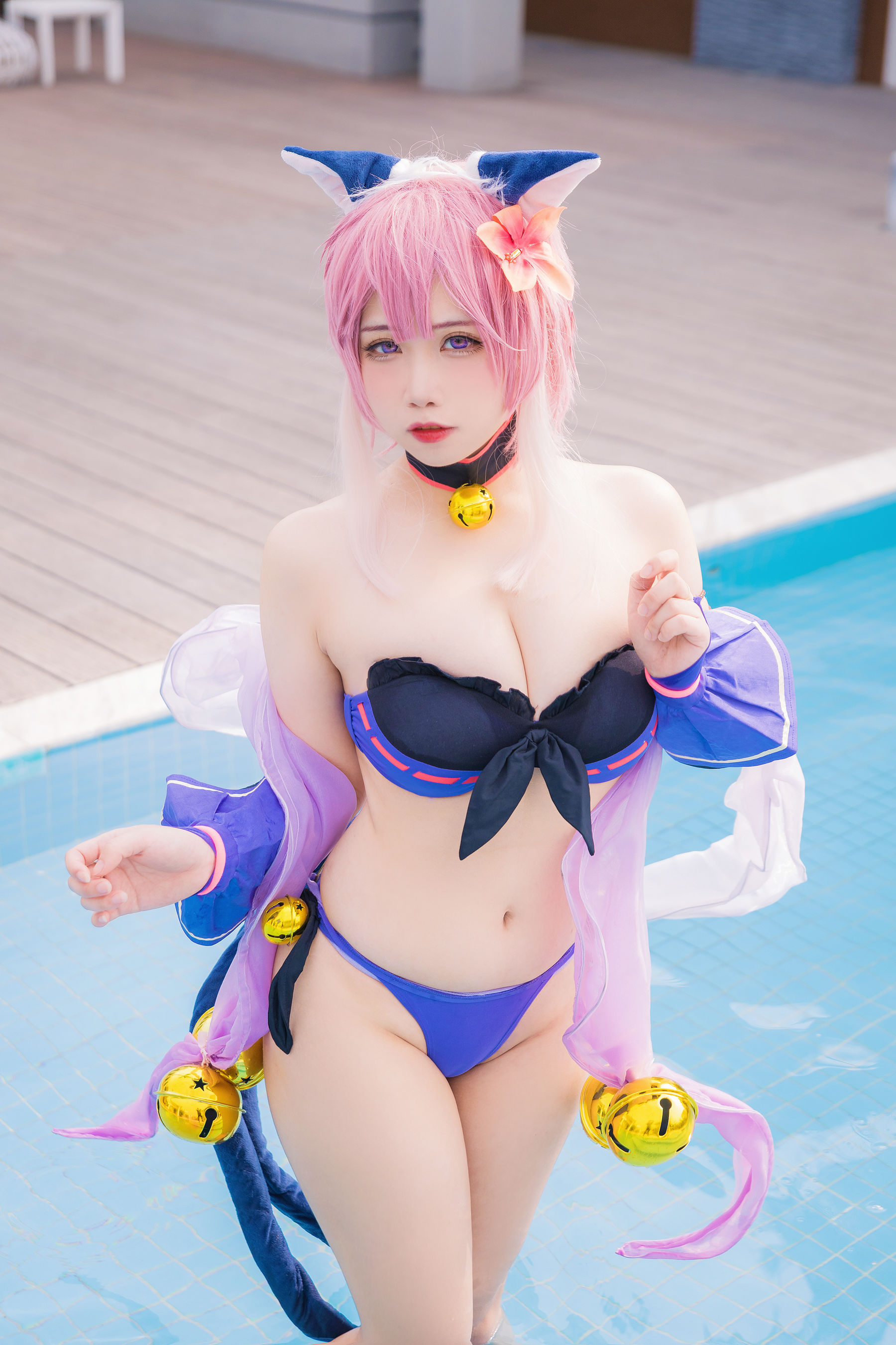[福利COS] 贞子蜜桃 - 九月舰长 宮坂珠希泳装
