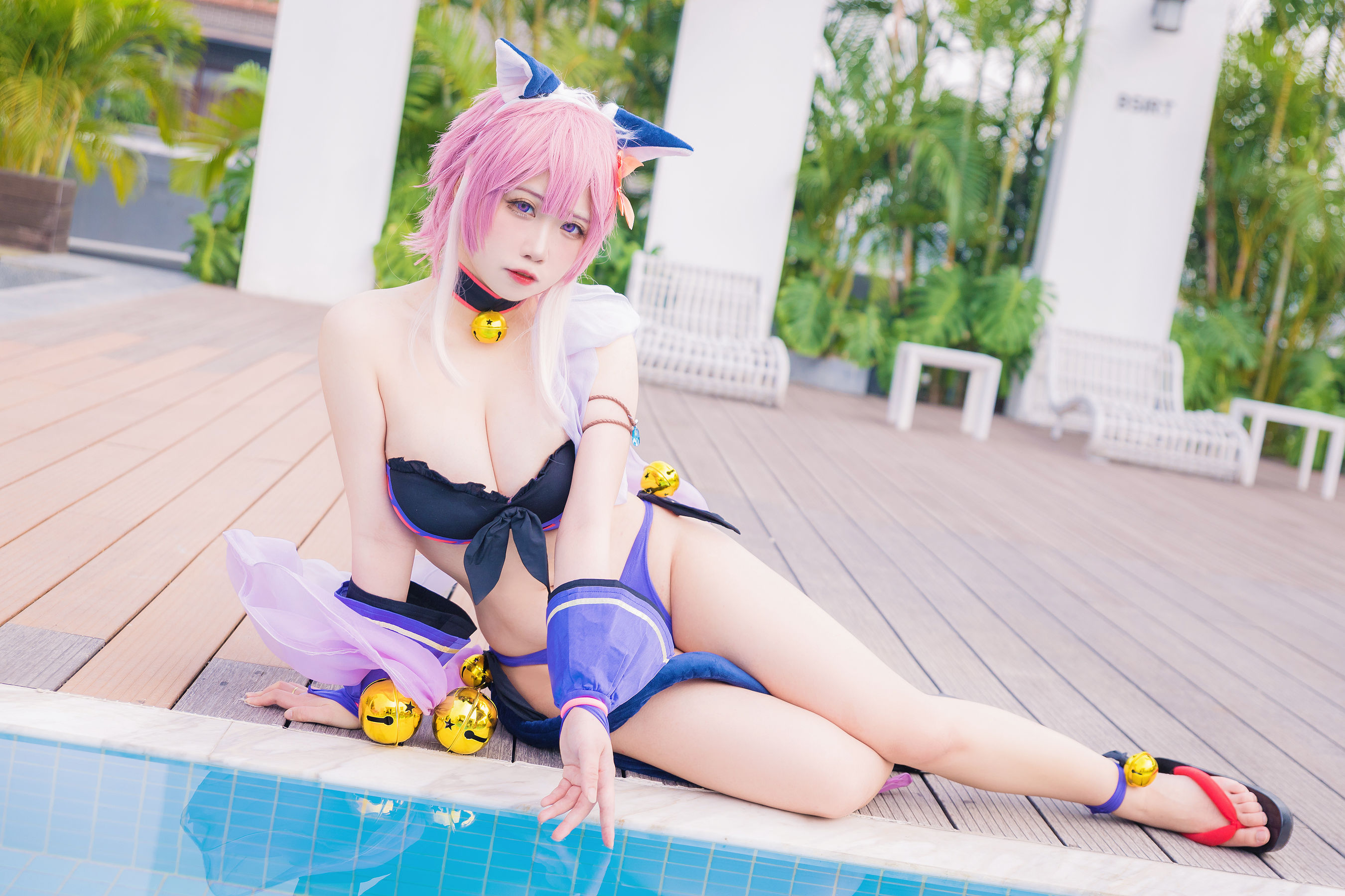 [福利COS] 贞子蜜桃 - 九月舰长 宮坂珠希泳装