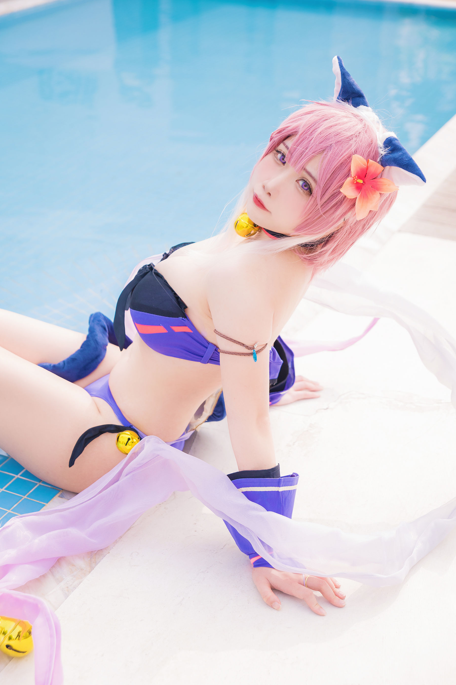 [福利COS] 贞子蜜桃 - 九月舰长 宮坂珠希泳装