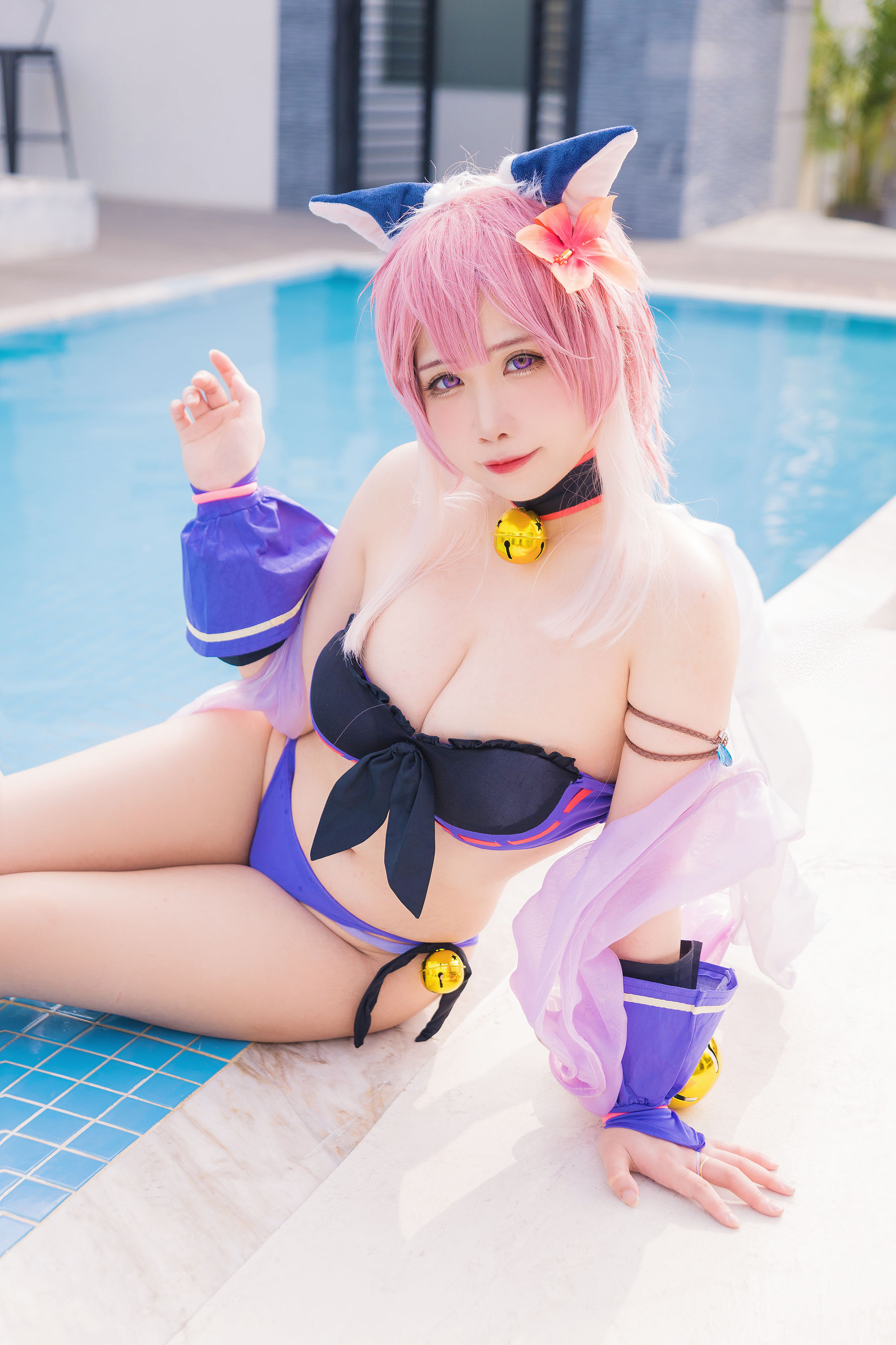 [福利COS] 贞子蜜桃 - 九月舰长 宮坂珠希泳装