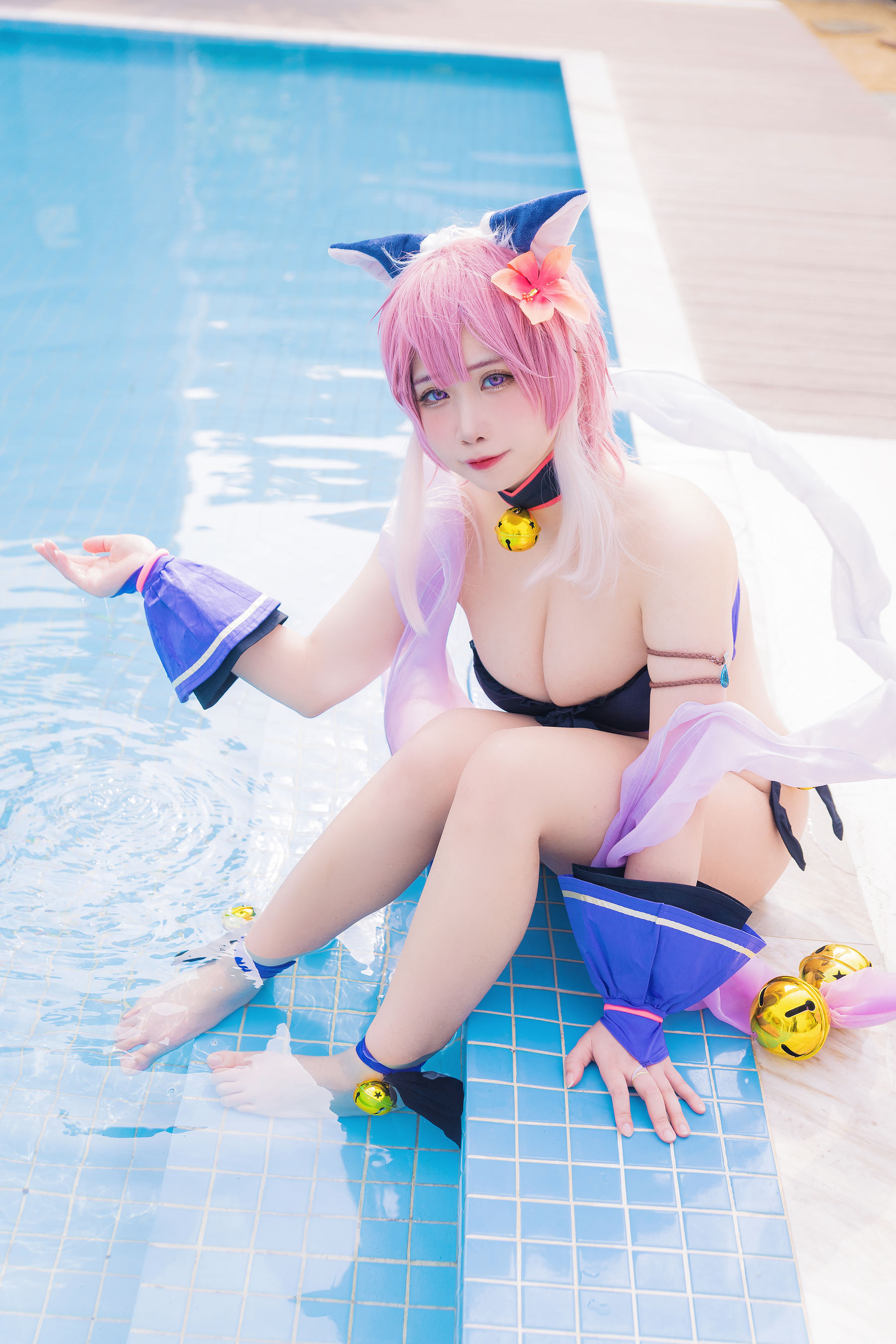 [福利COS] 贞子蜜桃 - 九月舰长 宮坂珠希泳装