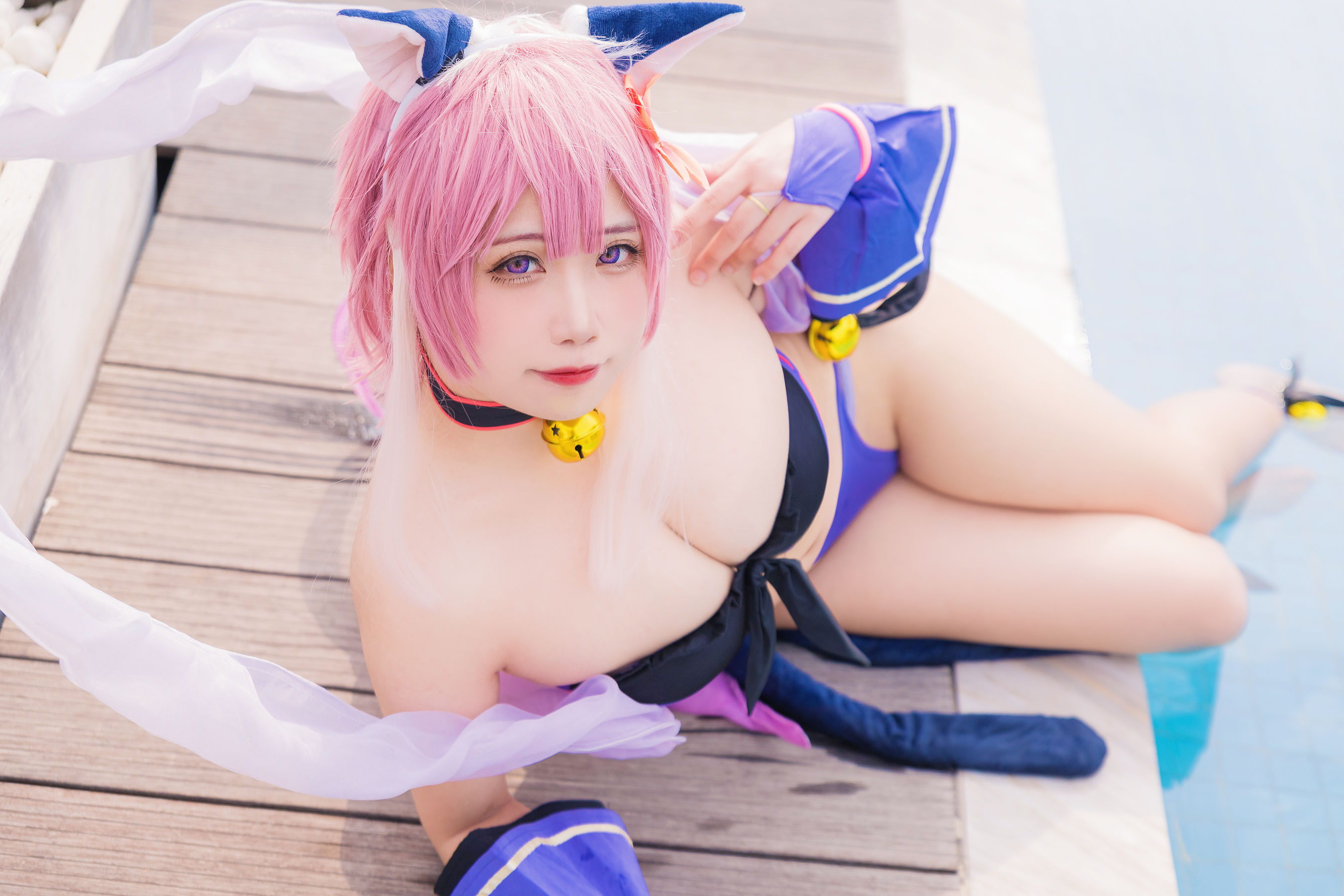 [福利COS] 贞子蜜桃 - 九月舰长 宮坂珠希泳装