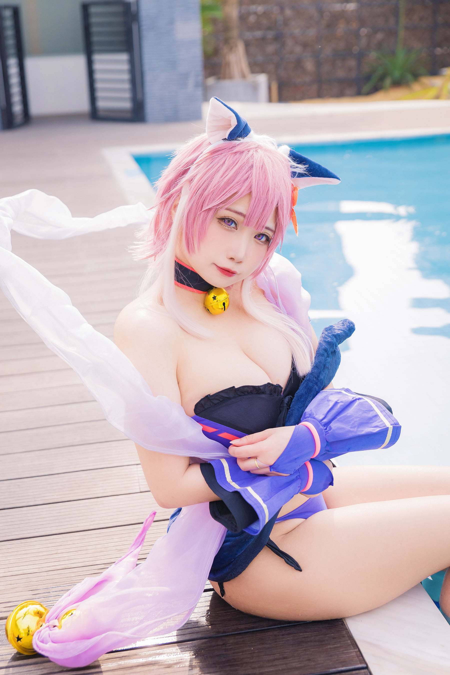 [福利COS] 贞子蜜桃 - 九月舰长 宮坂珠希泳装