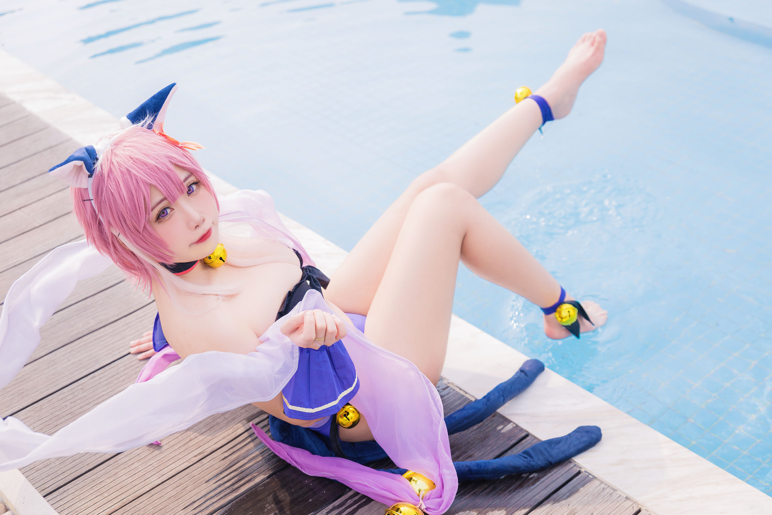 [福利COS] 贞子蜜桃 - 九月舰长 宮坂珠希泳装