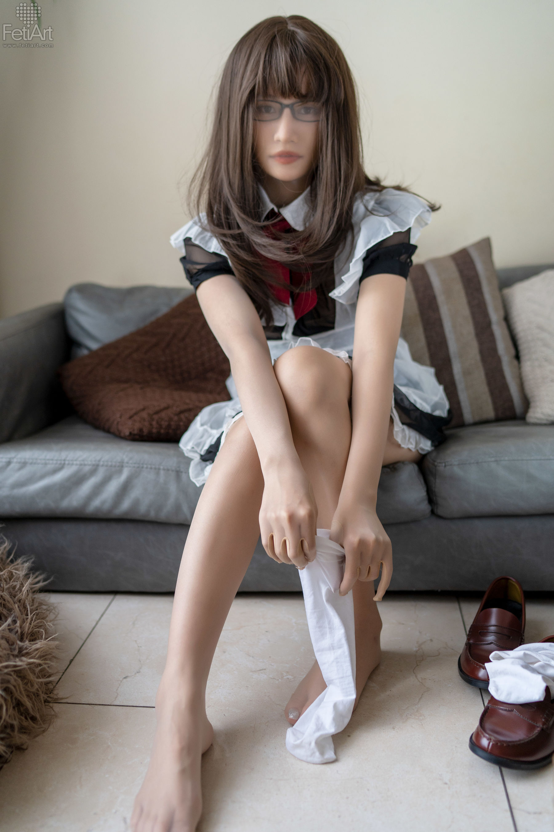 [尚物集FetiArt] No.048 Pantyhose Encasement Maid MODEL-Jasmine