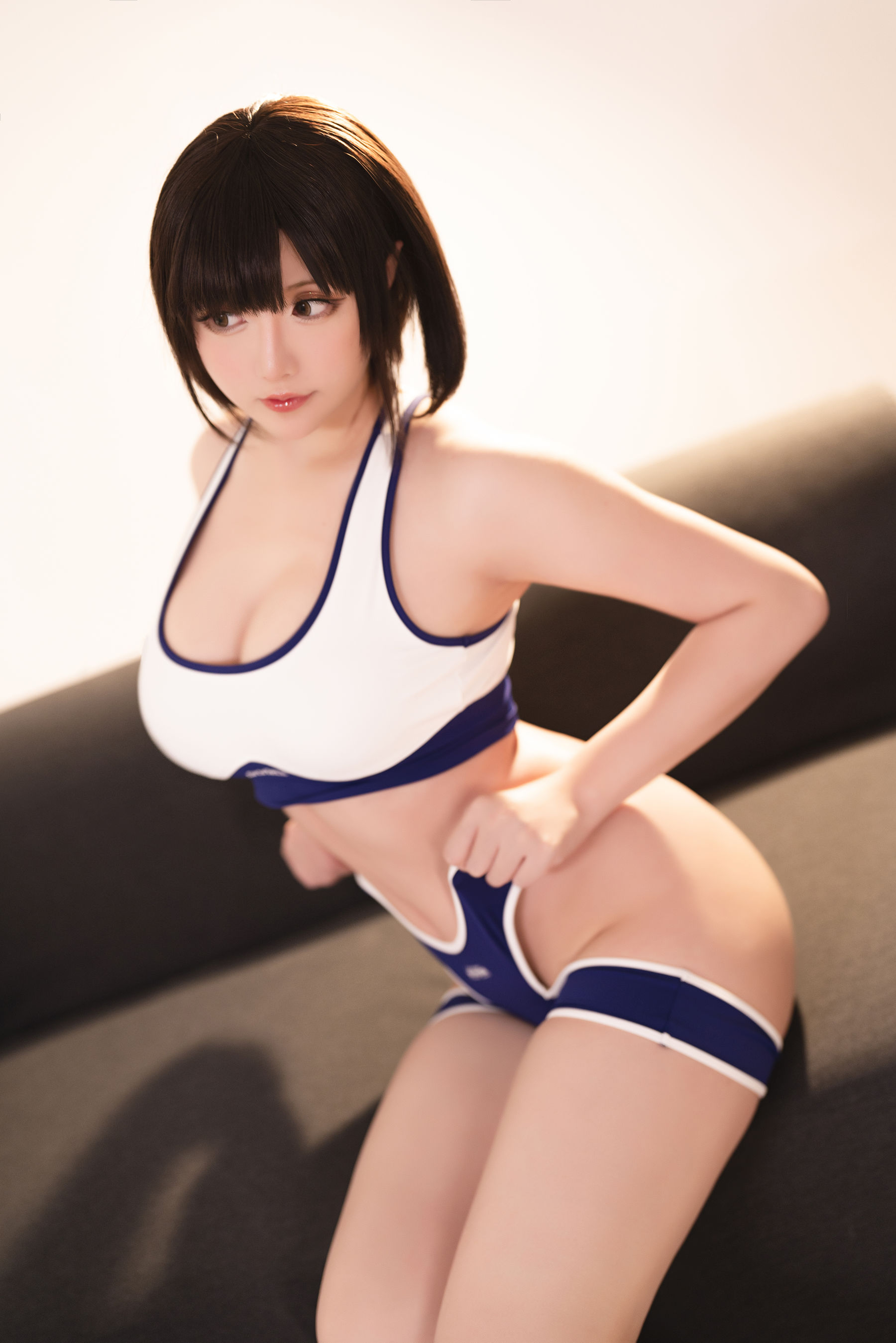 [福利COS] Coser小姐姐星之迟迟 - 体操服妹妹
