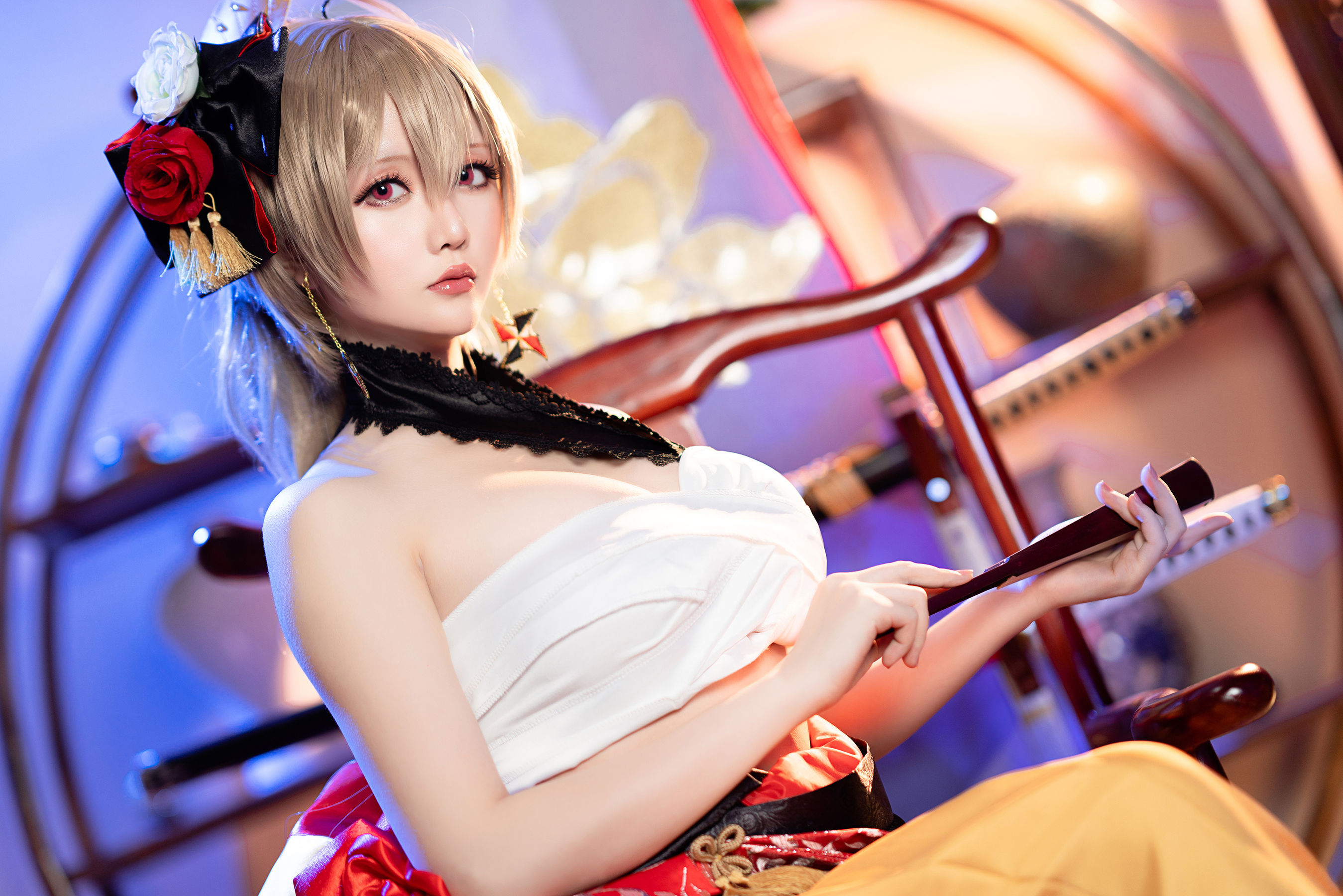 [福利COS] Coser小姐姐星之迟迟 - 碧蓝航线 让巴尔