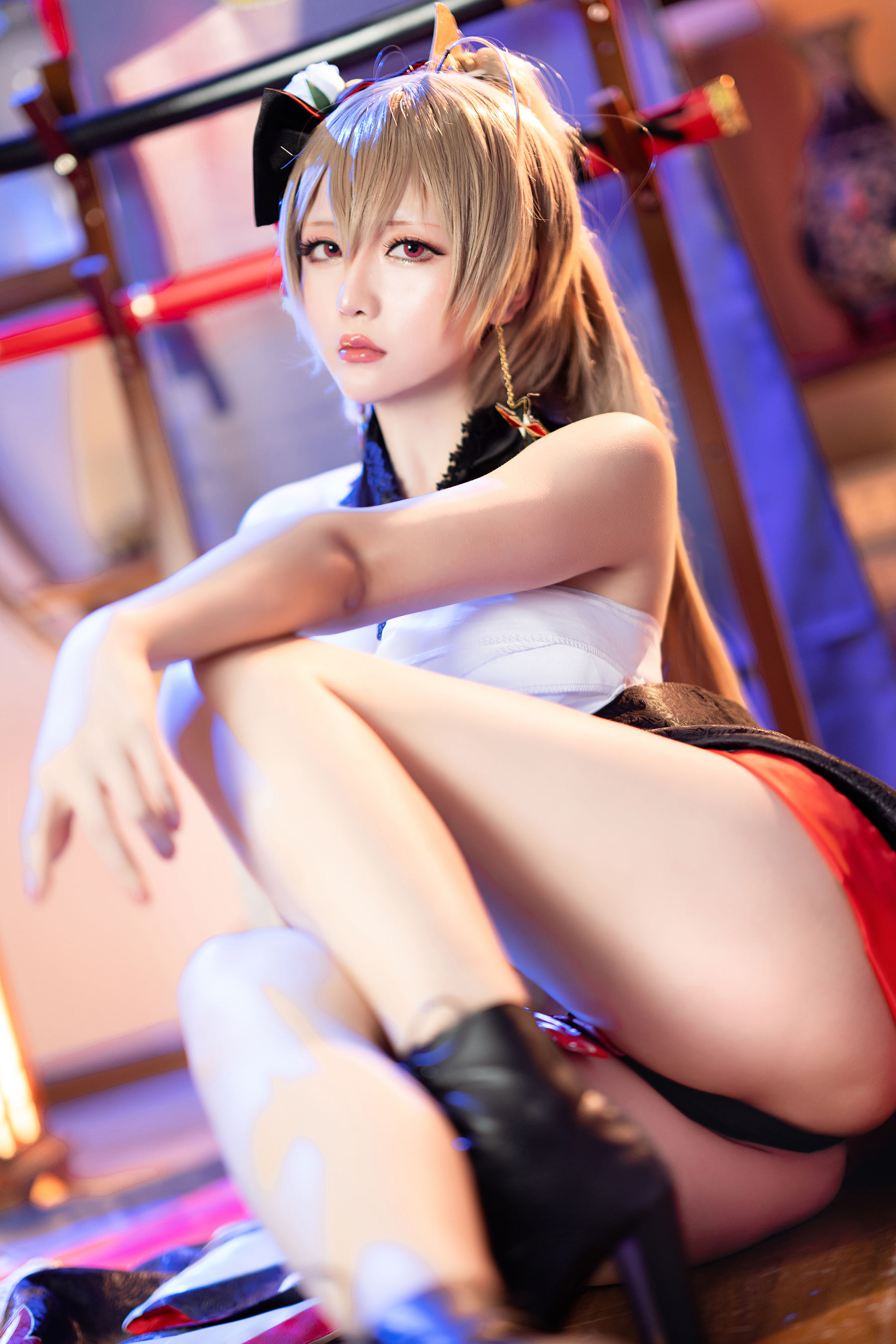 [福利COS] Coser小姐姐星之迟迟 - 碧蓝航线 让巴尔