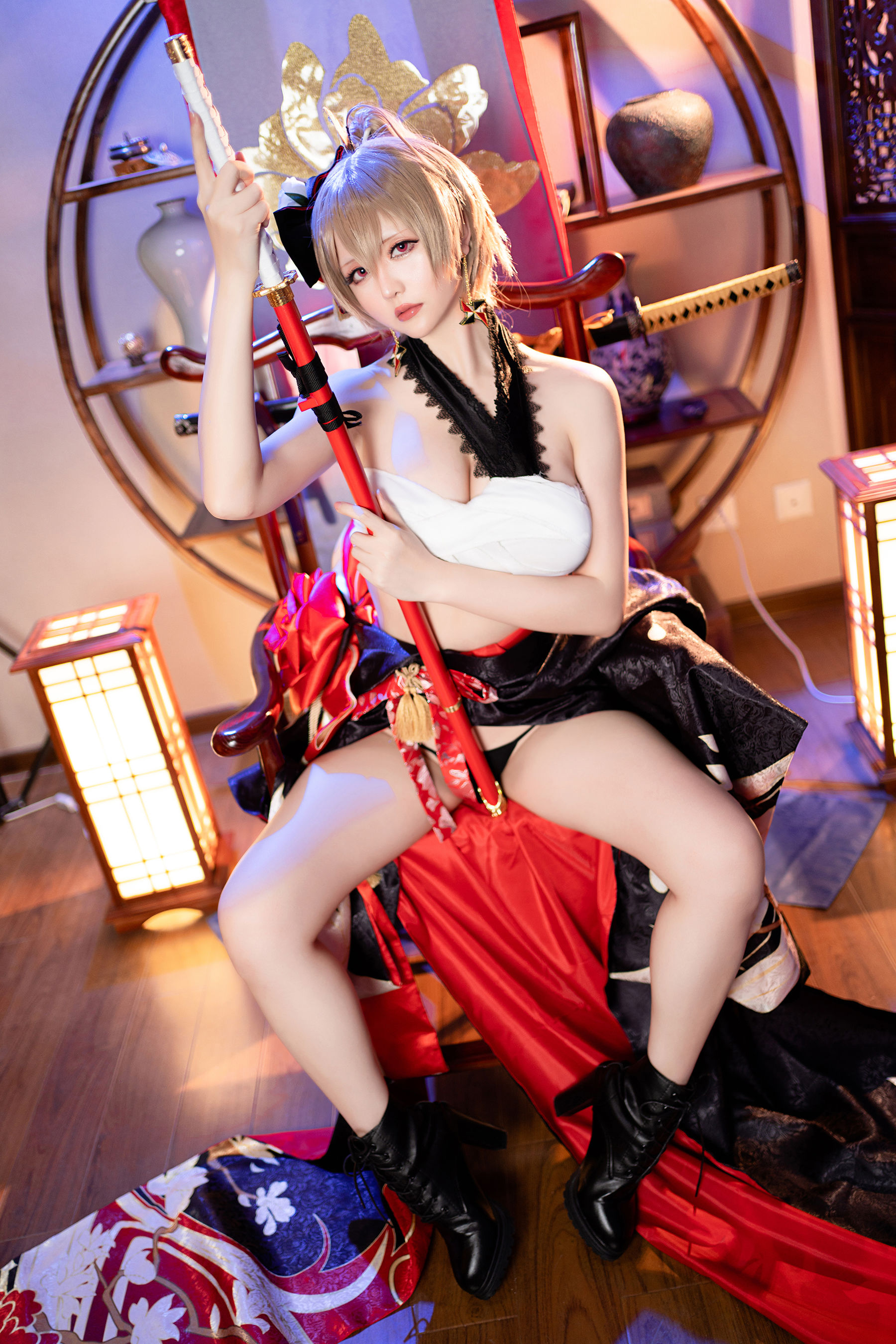 [福利COS] Coser小姐姐星之迟迟 - 碧蓝航线 让巴尔
