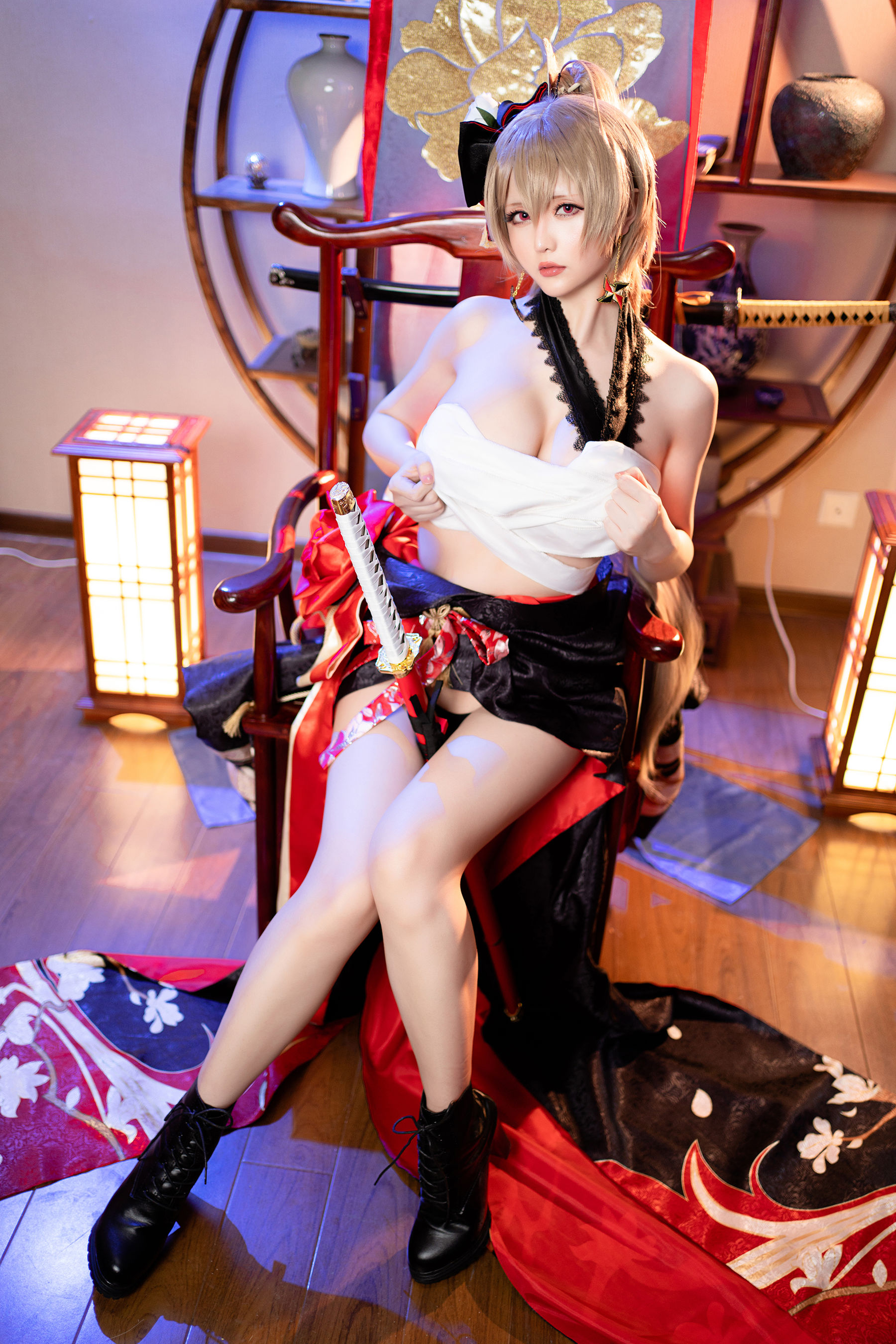 [福利COS] Coser小姐姐星之迟迟 - 碧蓝航线 让巴尔