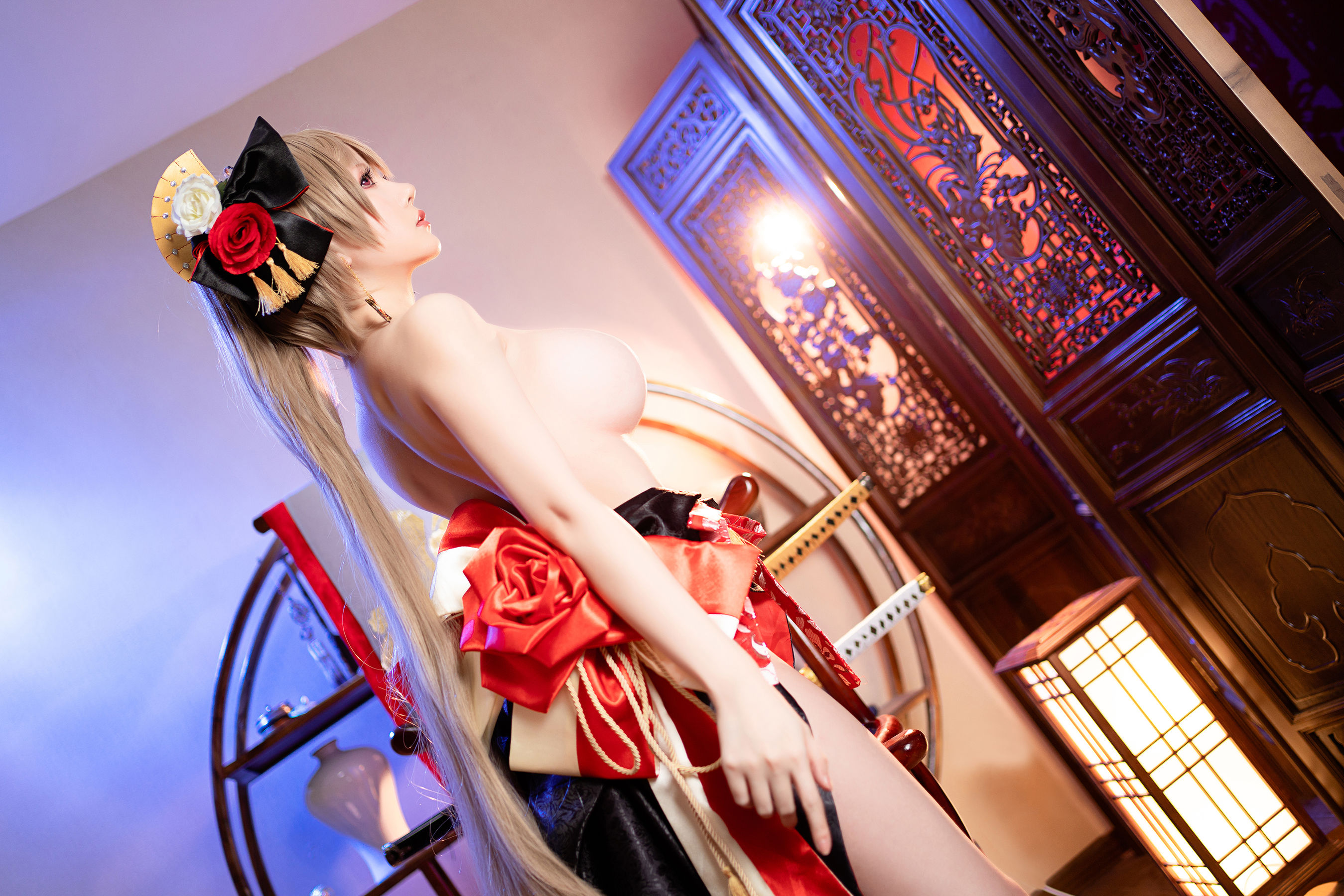 [福利COS] Coser小姐姐星之迟迟 - 碧蓝航线 让巴尔