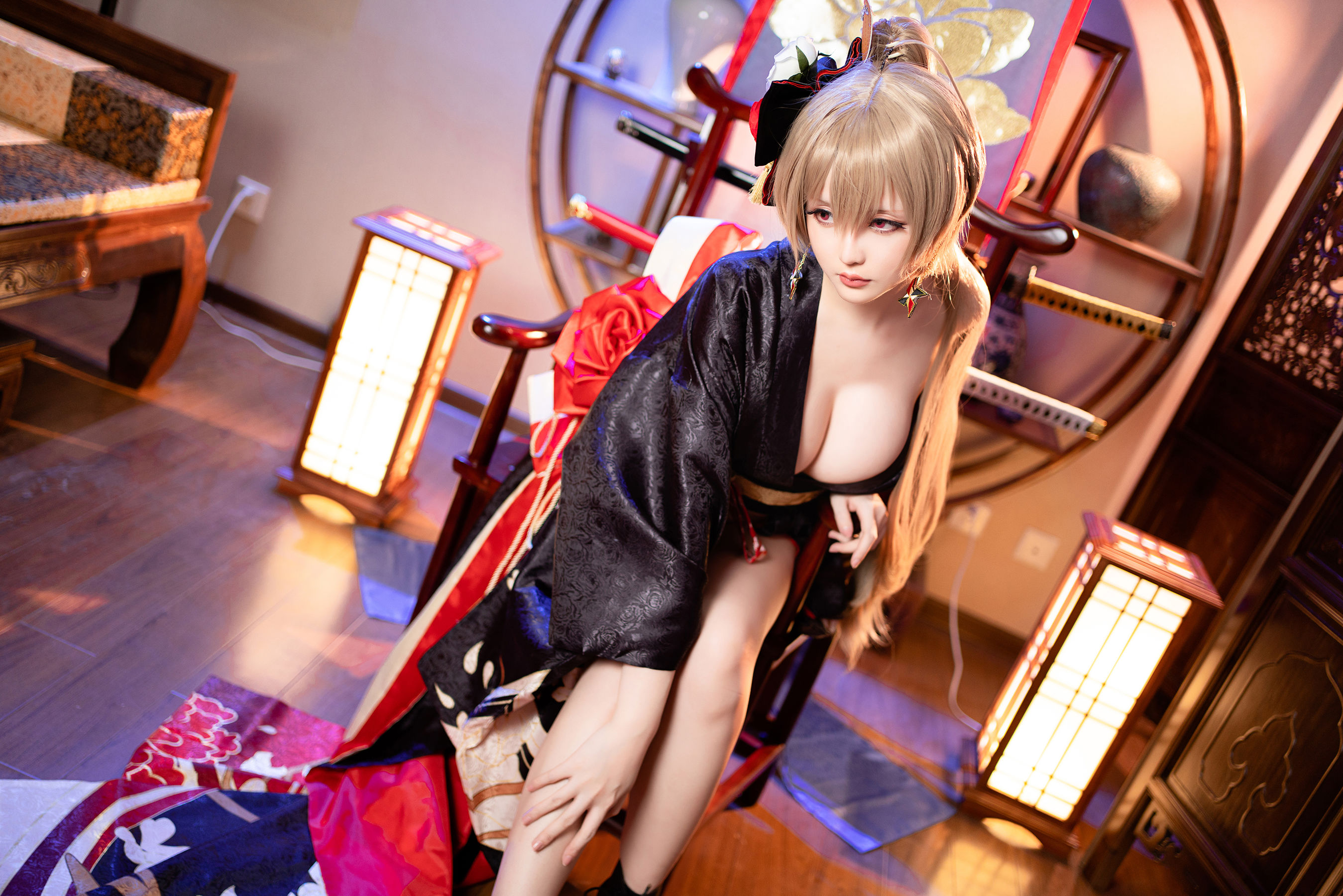 [福利COS] Coser小姐姐星之迟迟 - 碧蓝航线 让巴尔