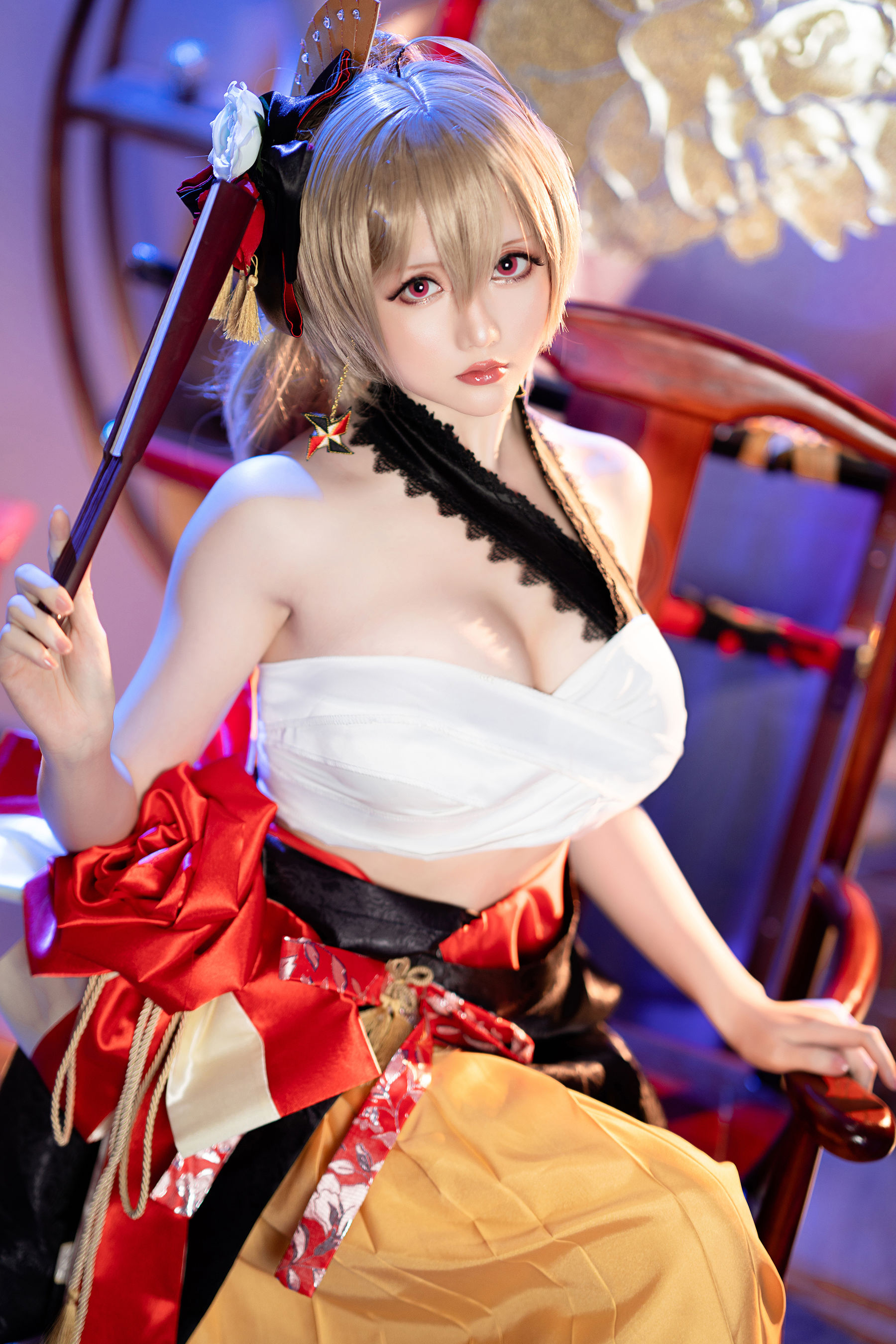 [福利COS] Coser小姐姐星之迟迟 - 碧蓝航线 让巴尔