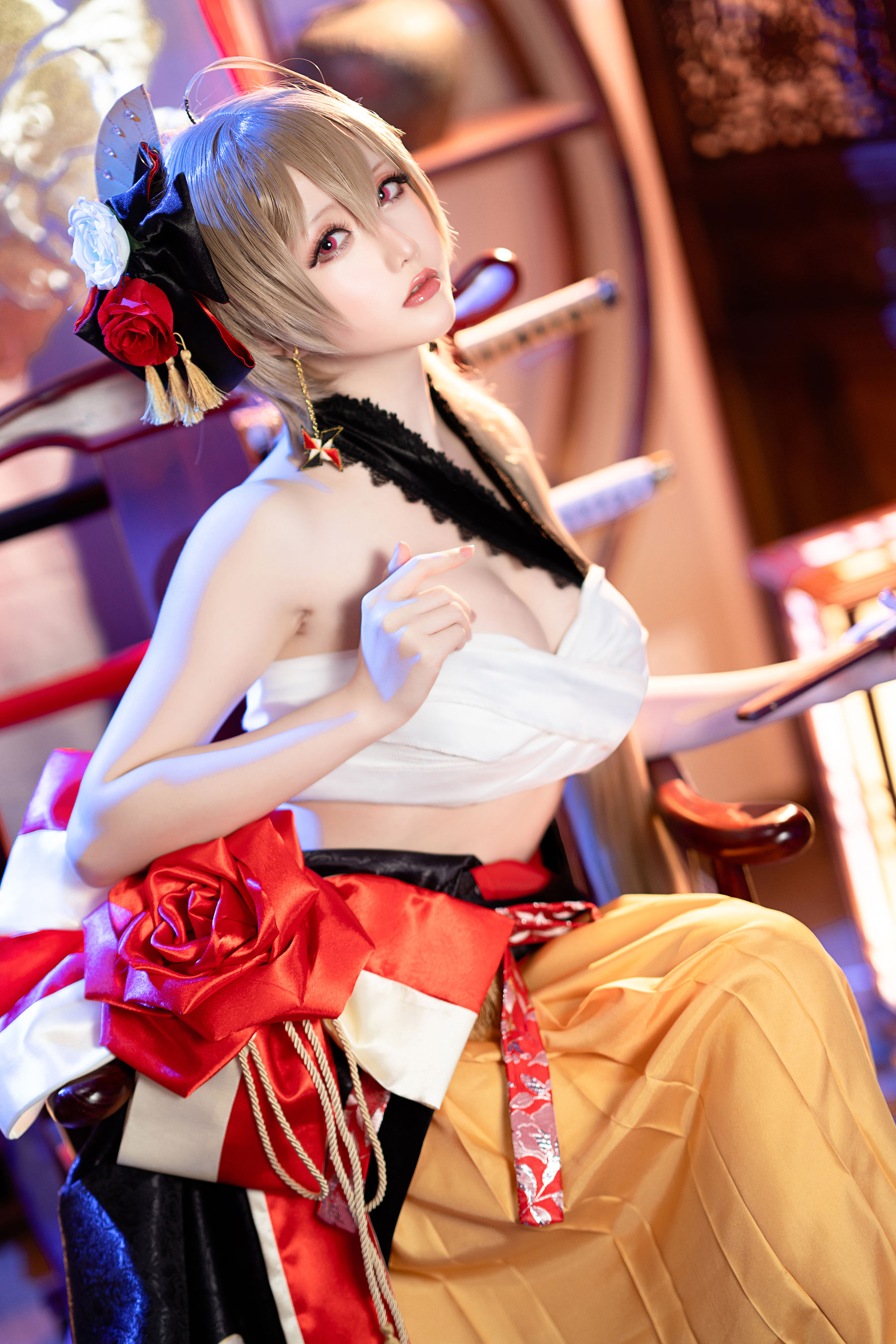 [福利COS] Coser小姐姐星之迟迟 - 碧蓝航线 让巴尔