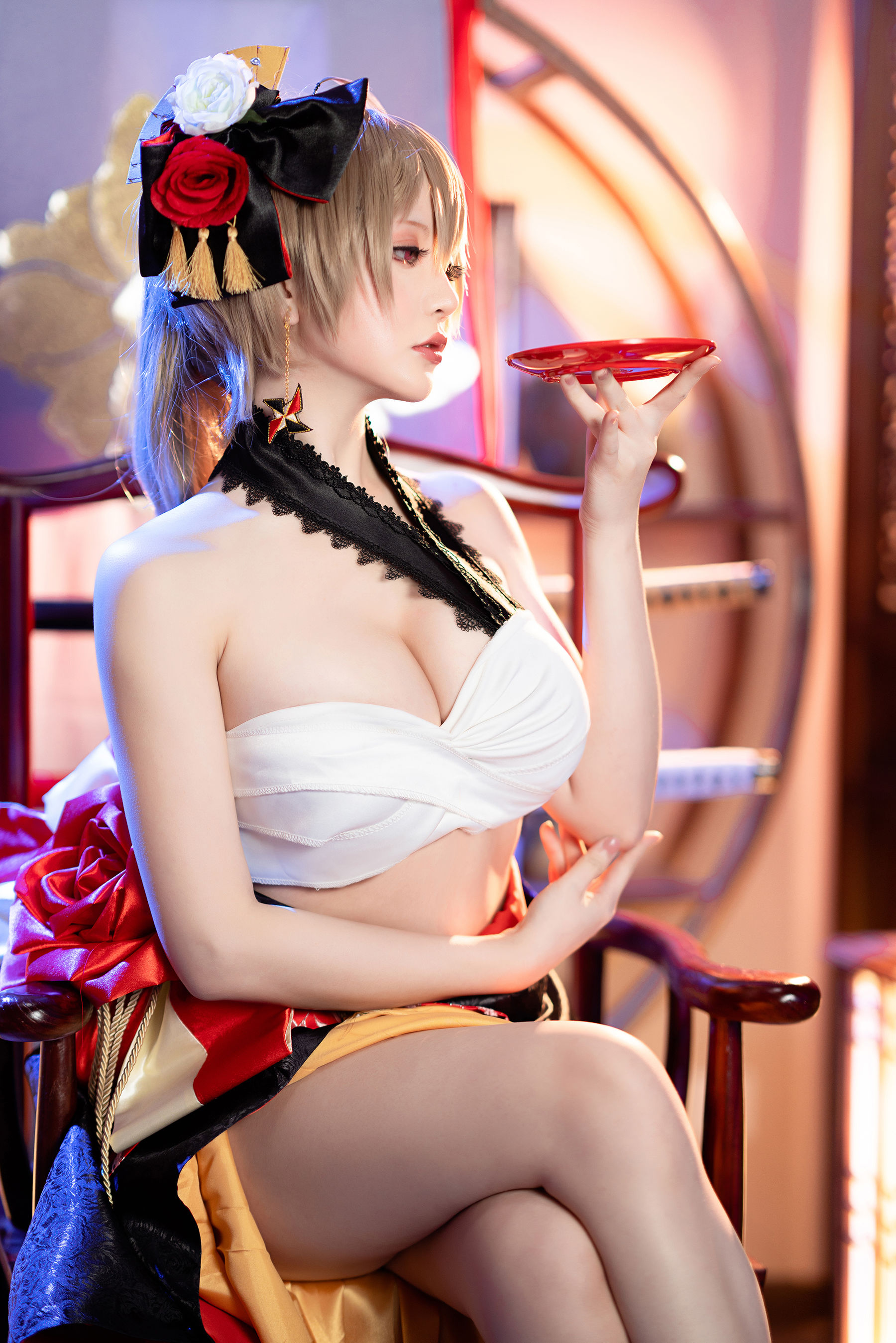 [福利COS] Coser小姐姐星之迟迟 - 碧蓝航线 让巴尔