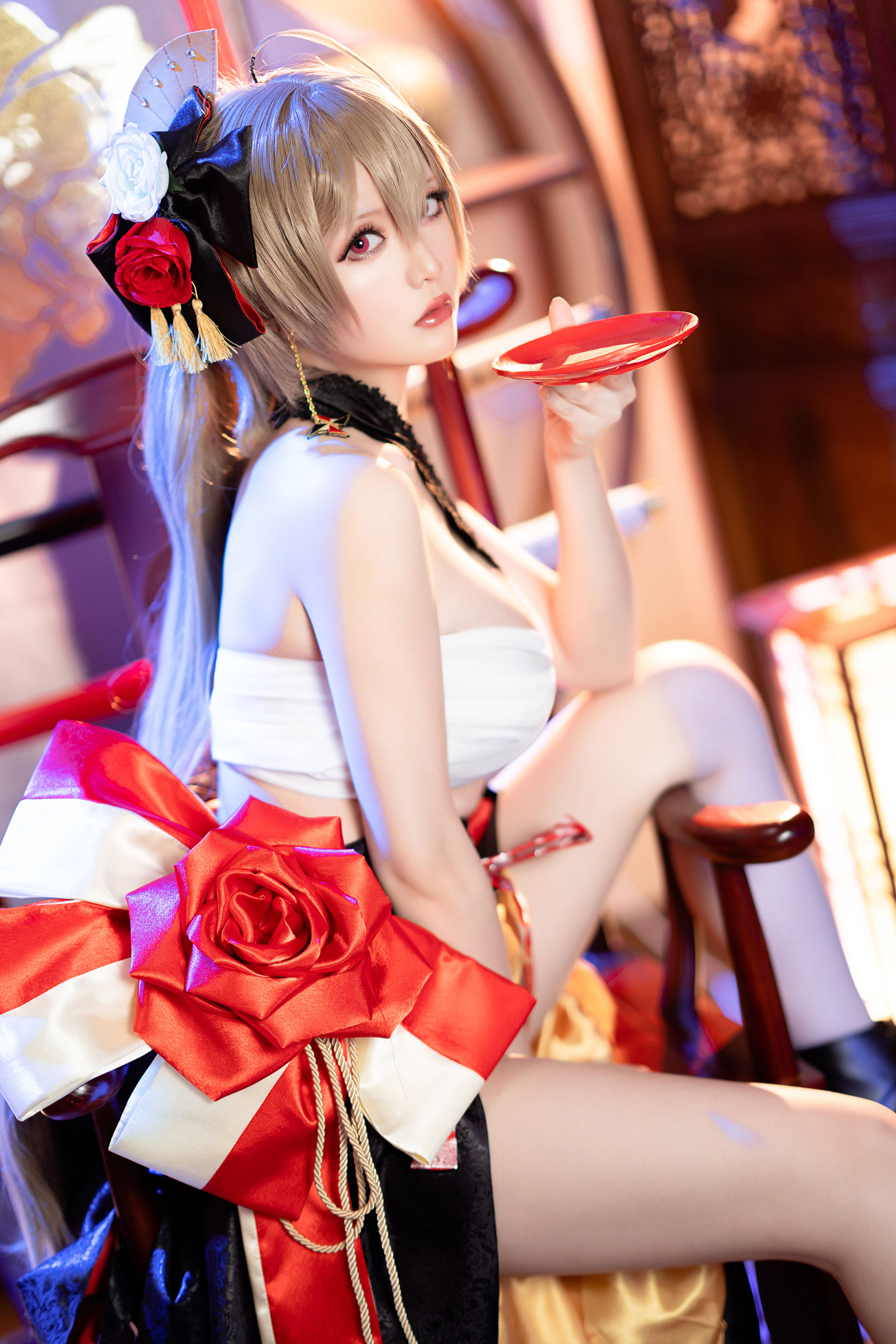 [福利COS] Coser小姐姐星之迟迟 - 碧蓝航线 让巴尔