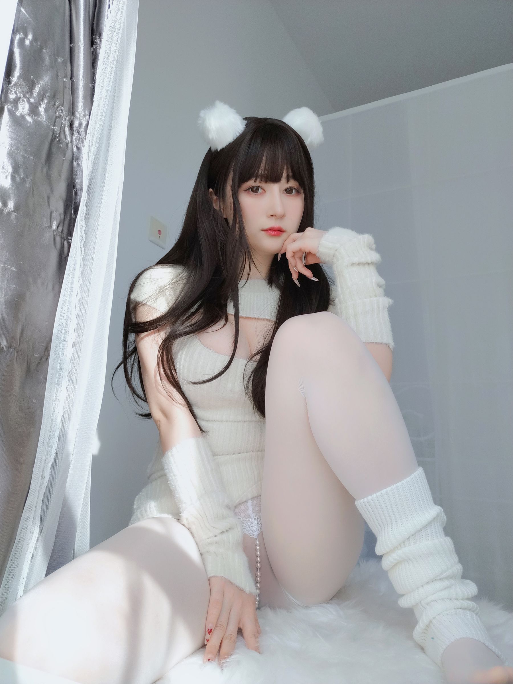 [福利COS] Coser小姐姐白银 - 白い真珠