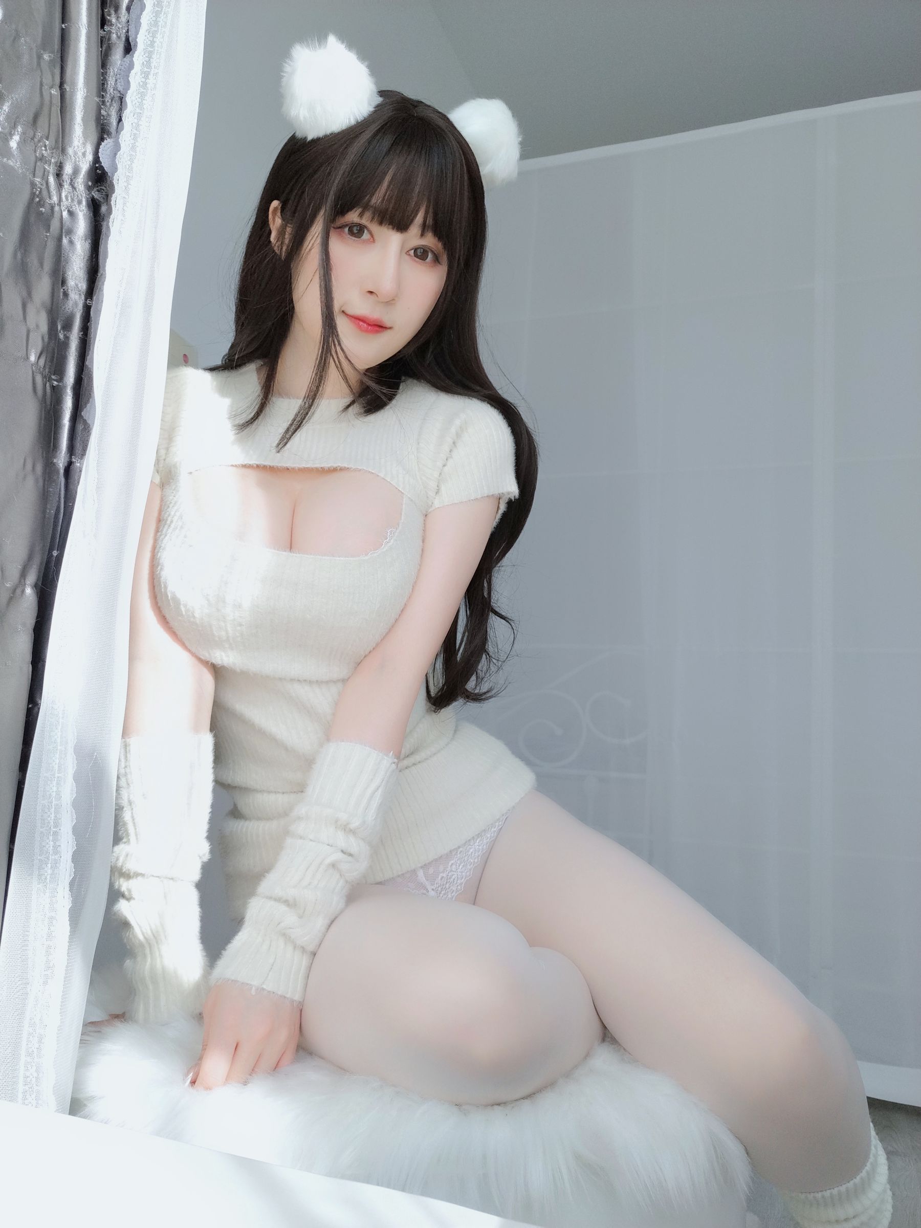[福利COS] Coser小姐姐白银 - 白い真珠