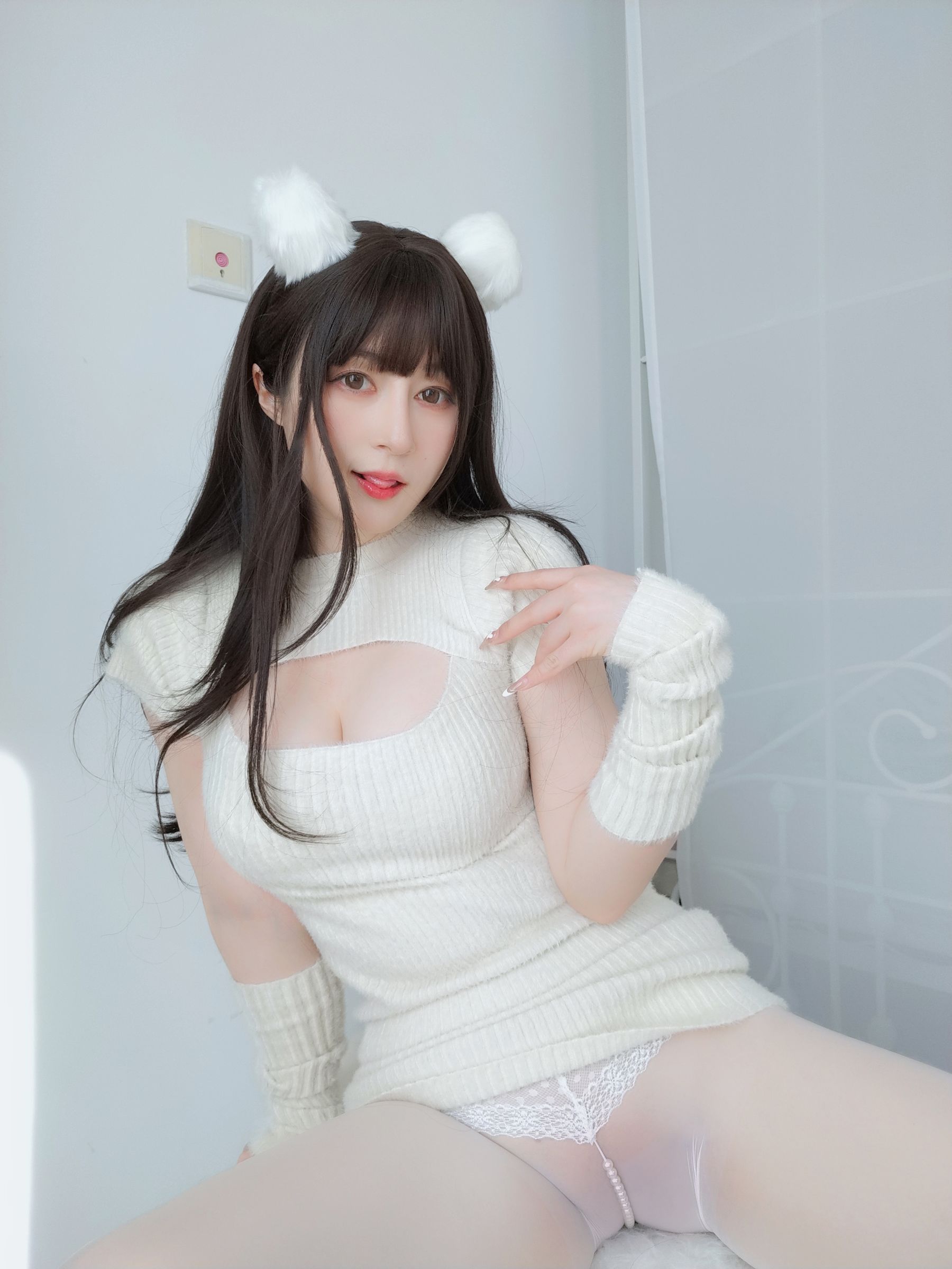[福利COS] Coser小姐姐白银 - 白い真珠