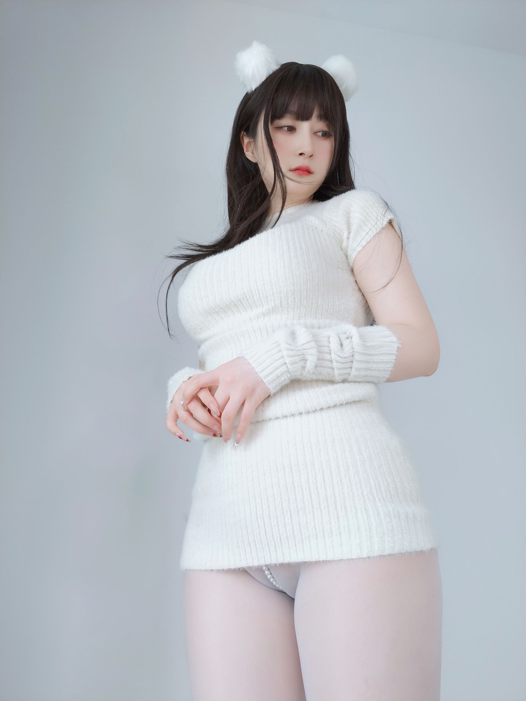 [福利COS] Coser小姐姐白银 - 白い真珠